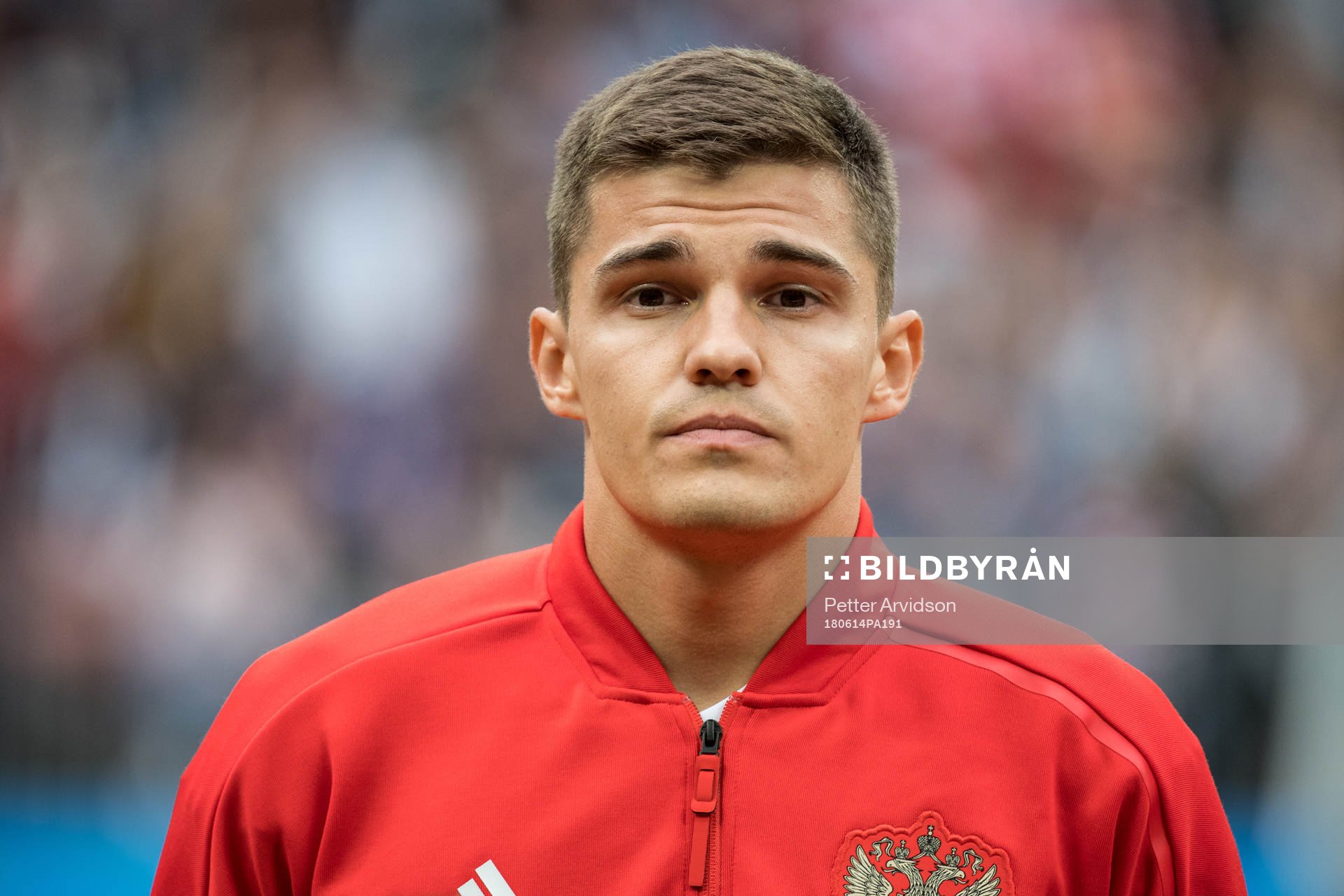 Roman Zobnin of Russia prior the FIFA World Cup group stage