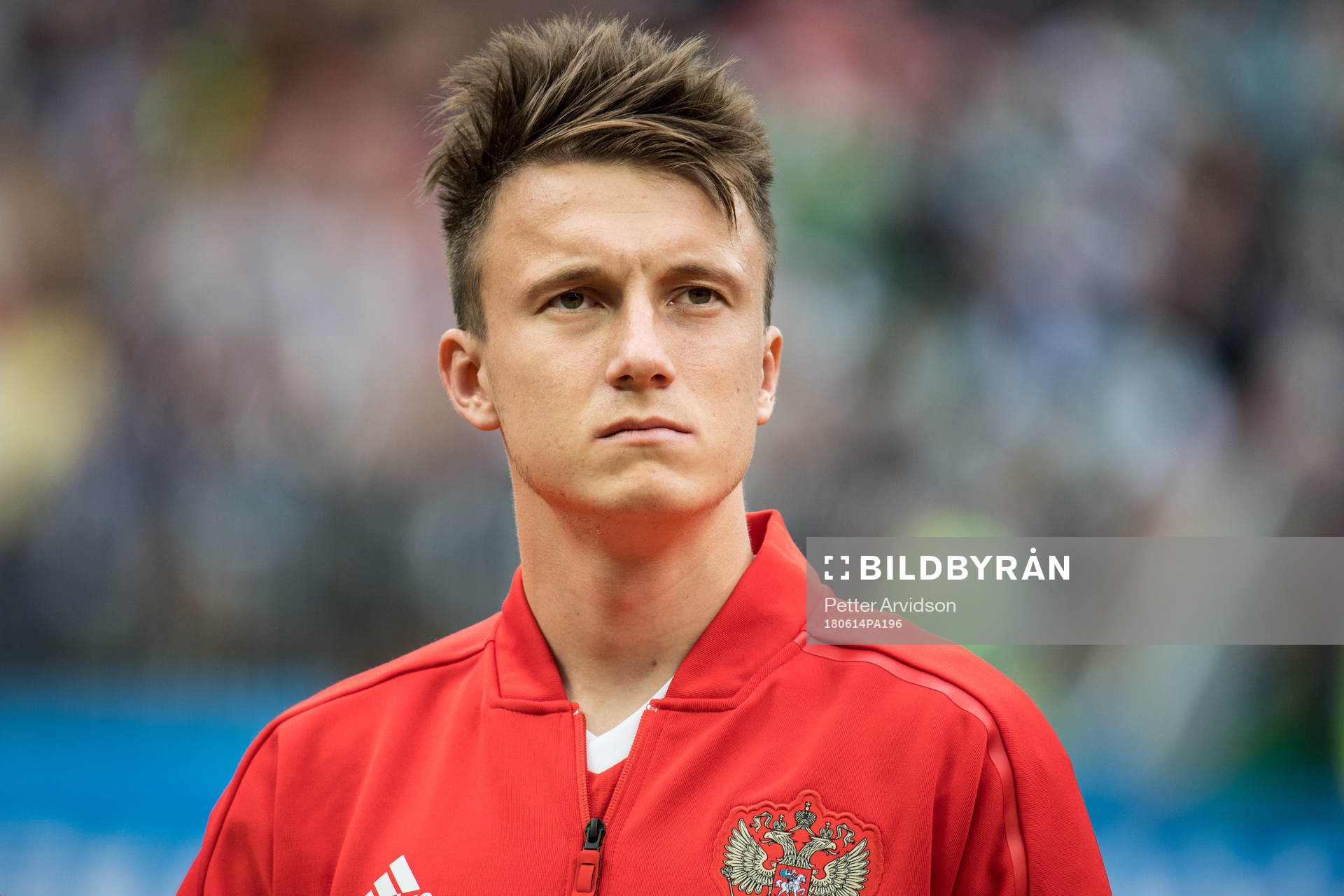 Aleksandr Golovin of Russia prior the FIFA World Cup group