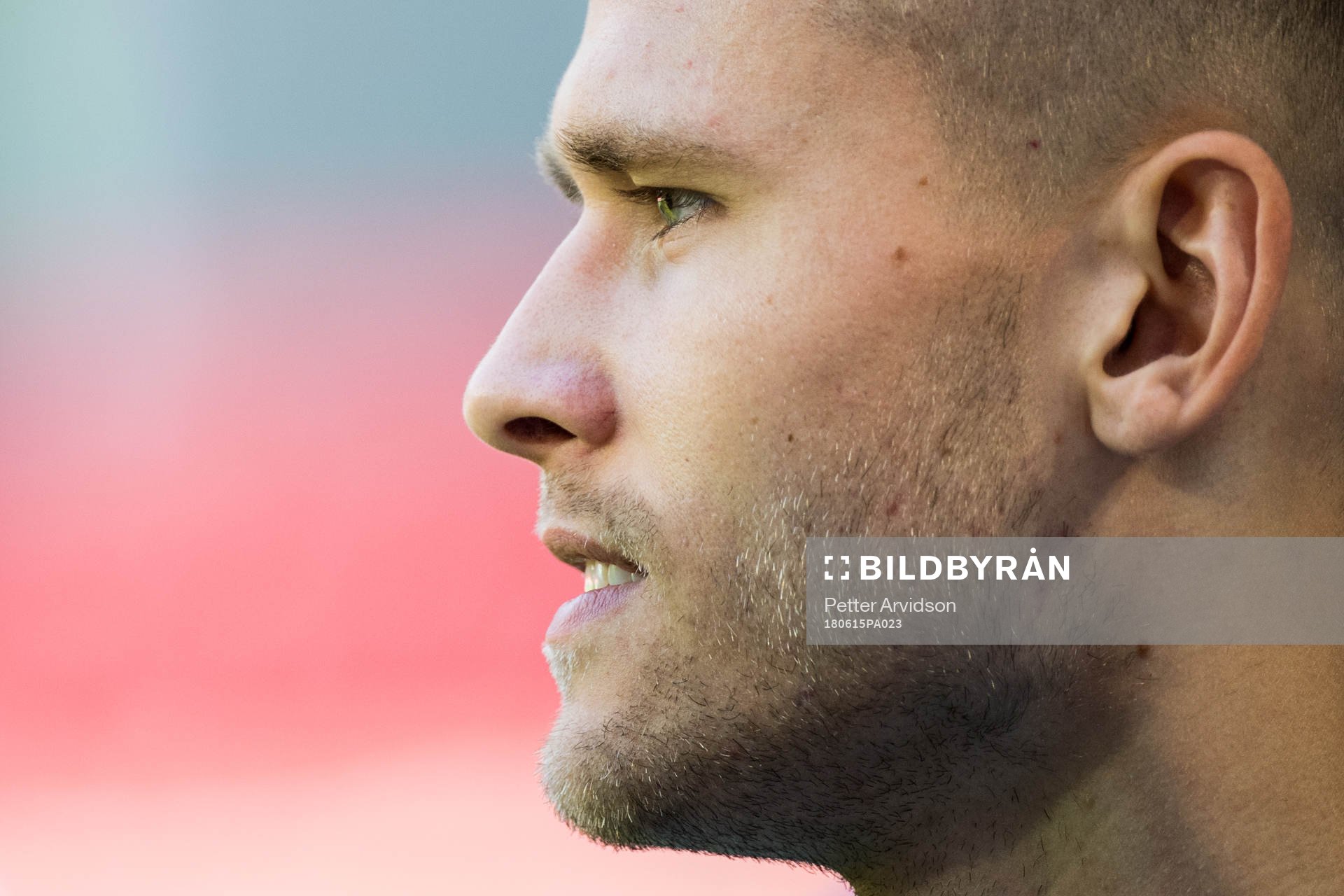 Arnór Ingvi Traustason of Iceland during a practice session during the FIFA World Cup on June 15, 2018 in Moscow.