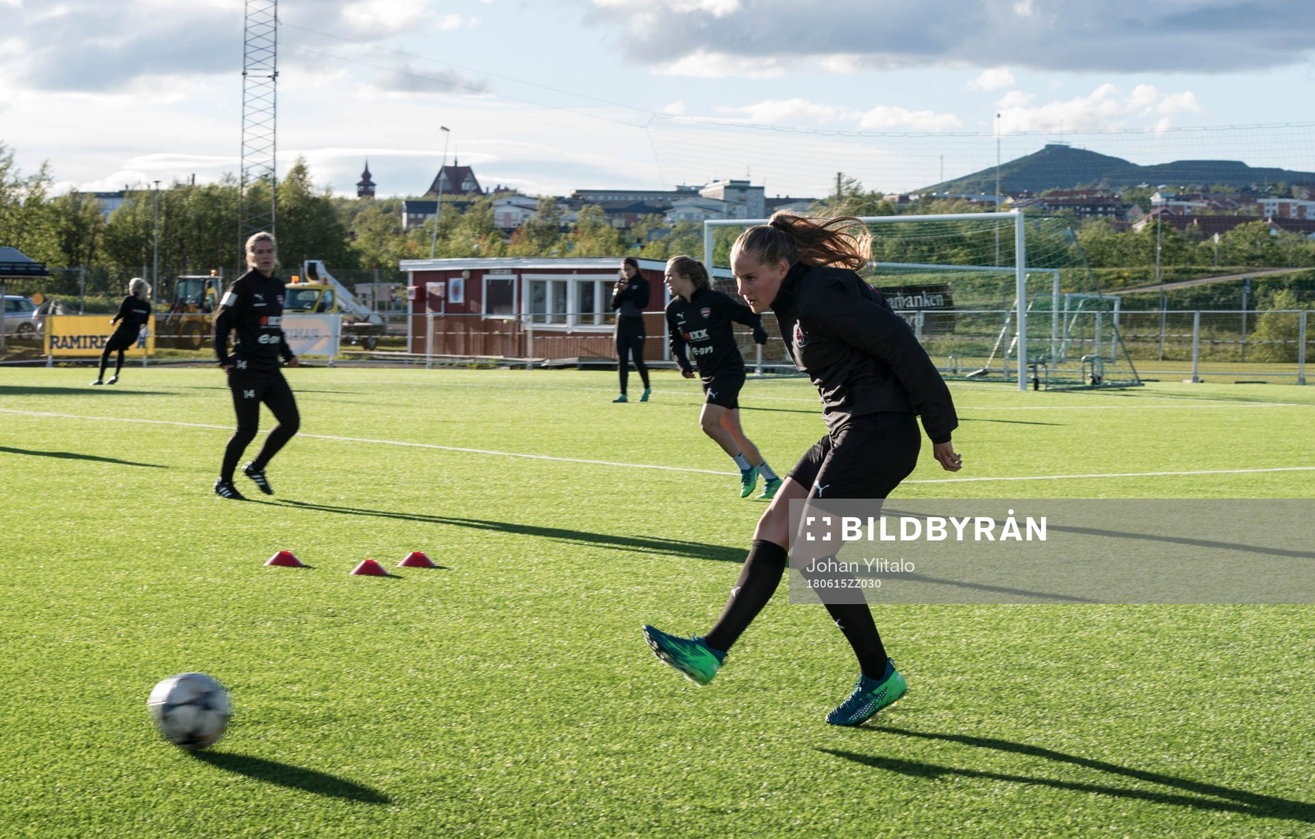 Spelarna värmer upp