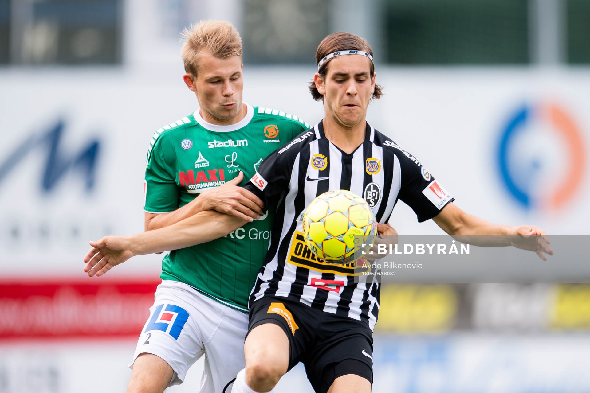 Landskronas Adi Nalic och Brages Alexander Zetterström