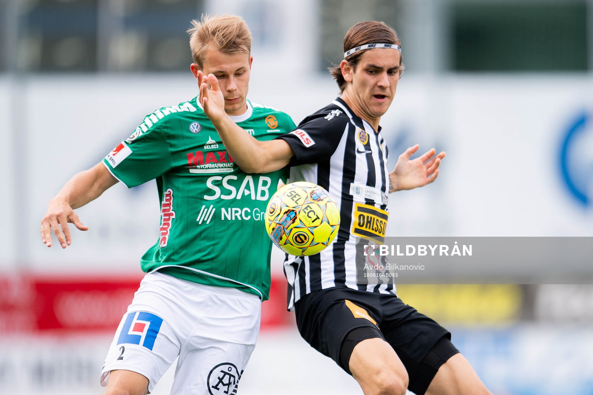 Landskronas Adi Nalic och Brages Alexander Zetterström