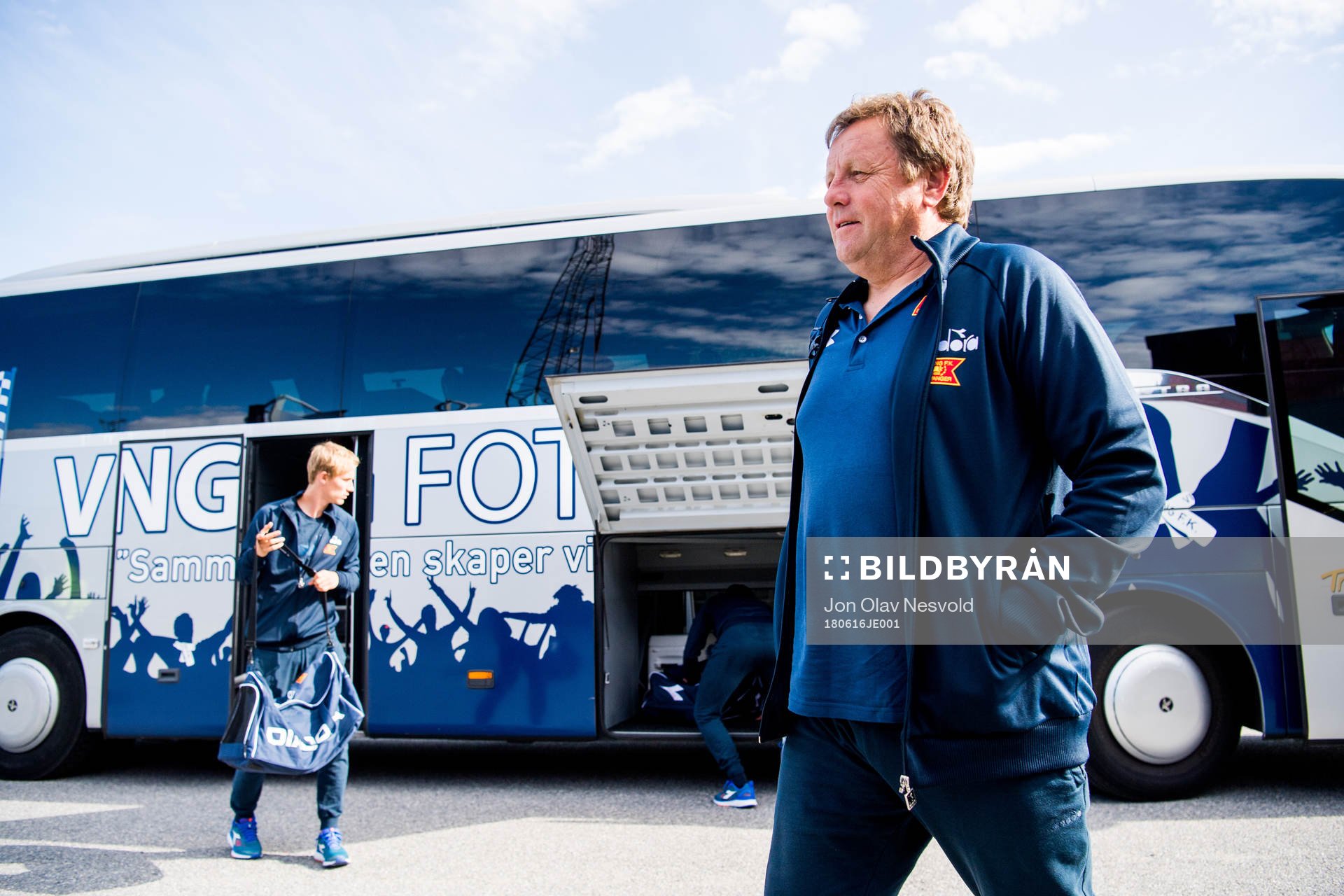 Bjarne Berntsen, head coach of Viking, arrives