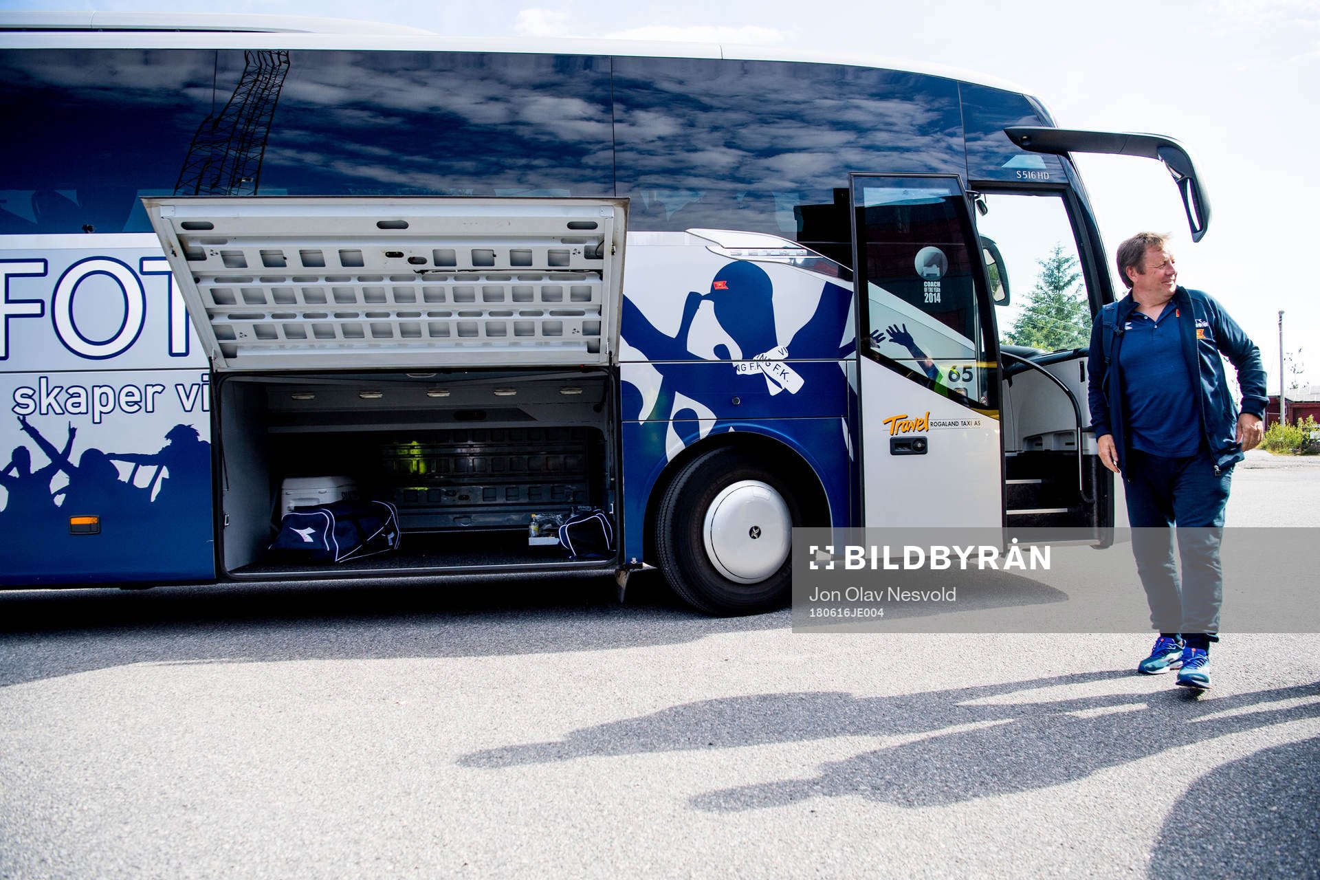Bjarne Berntsen, head coach of Viking, arrives