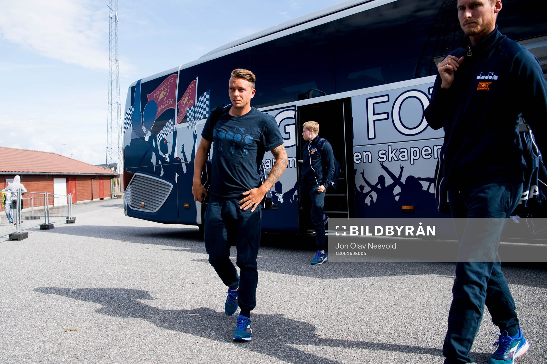 Claes Kronberg of Viking arrives