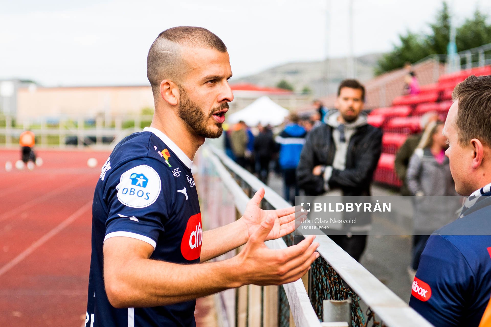 Zlatko Tripic of Viking looks dejected