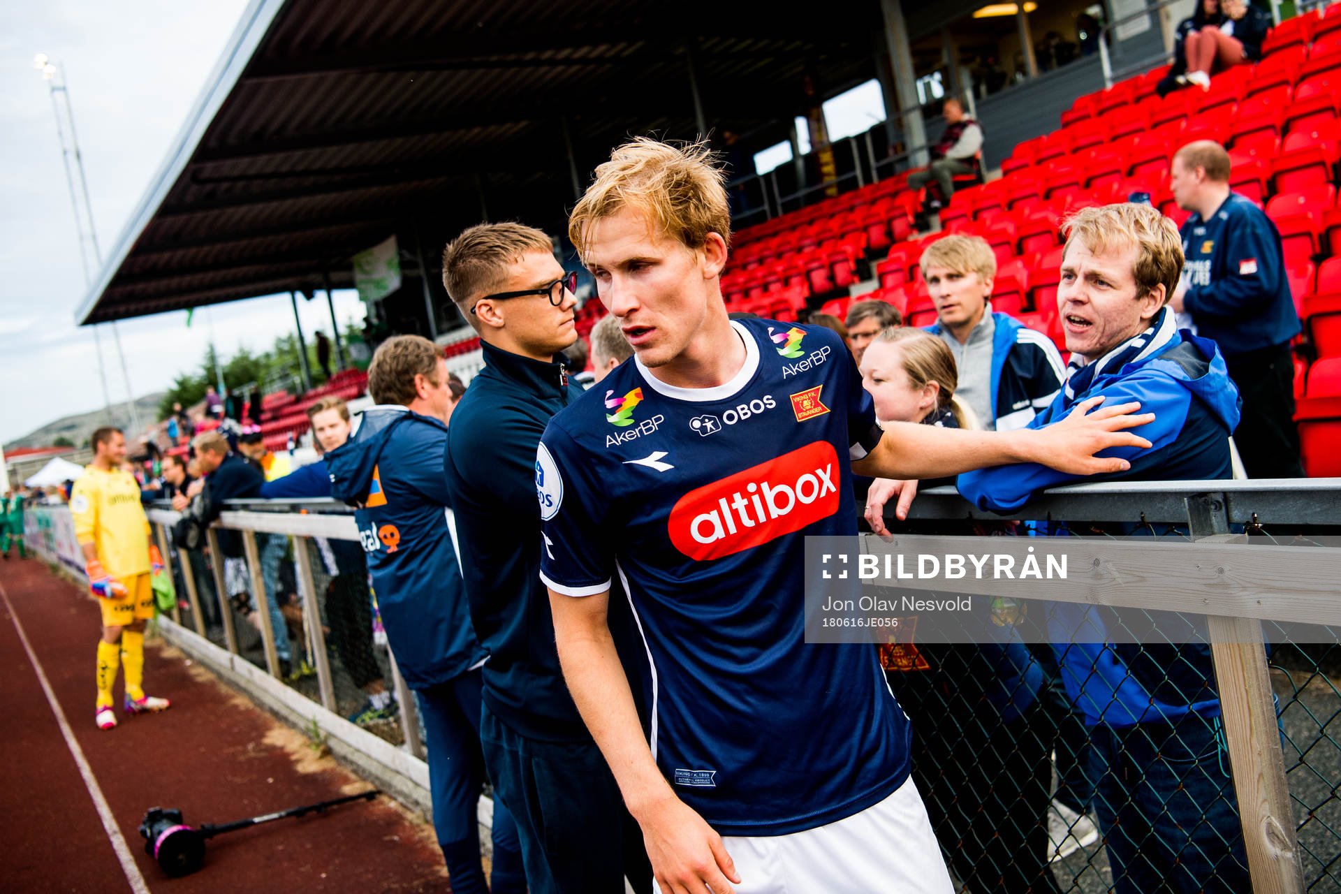 Viljar Vevatne of Viking looks dejected