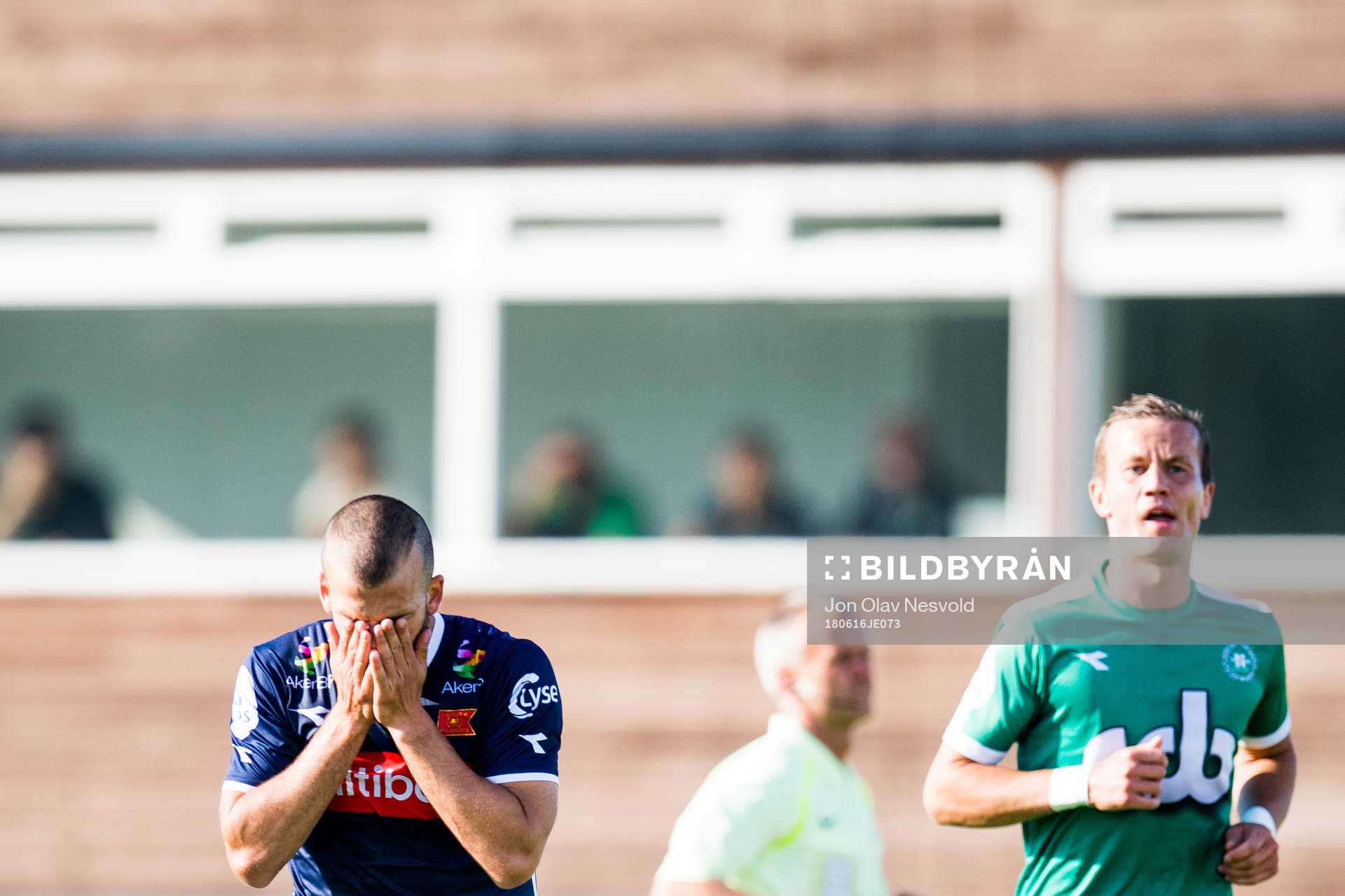 Zlatko Tripic of Viking looks dejected