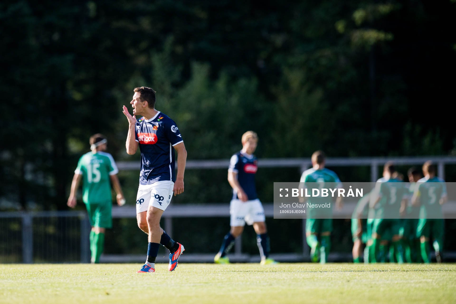 Tommy Høiland of Viking looks dejected while the players
