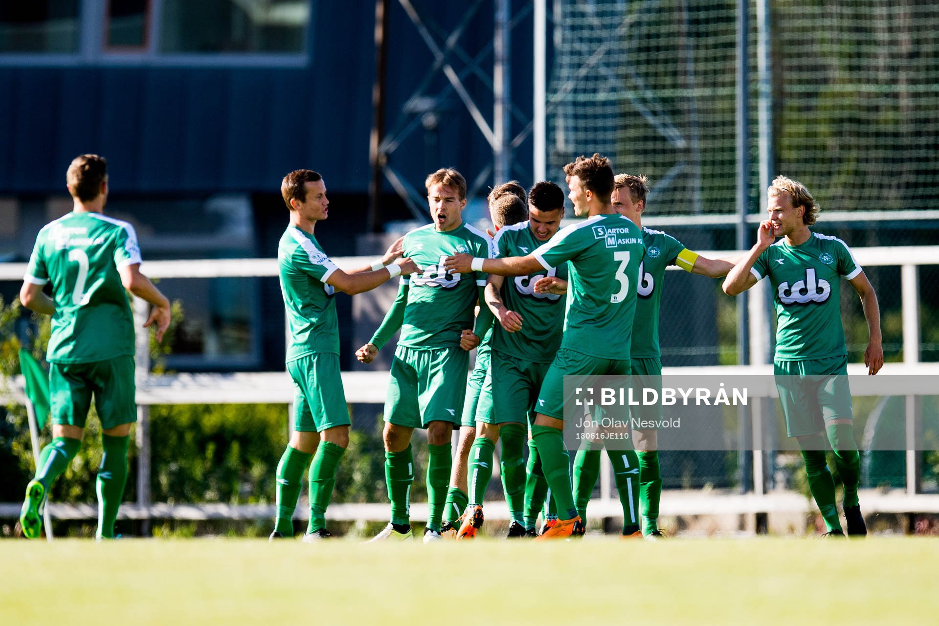 Kristoffer Nesse Stephensen of Nest-Sotra celebrates with