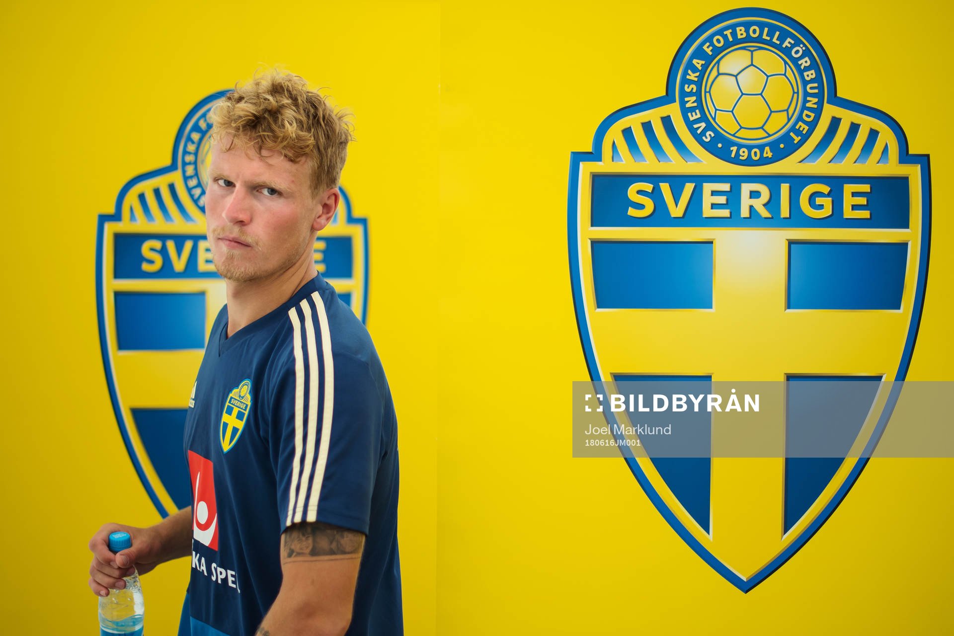 Oscar Hiljemark of the Swedish national football team