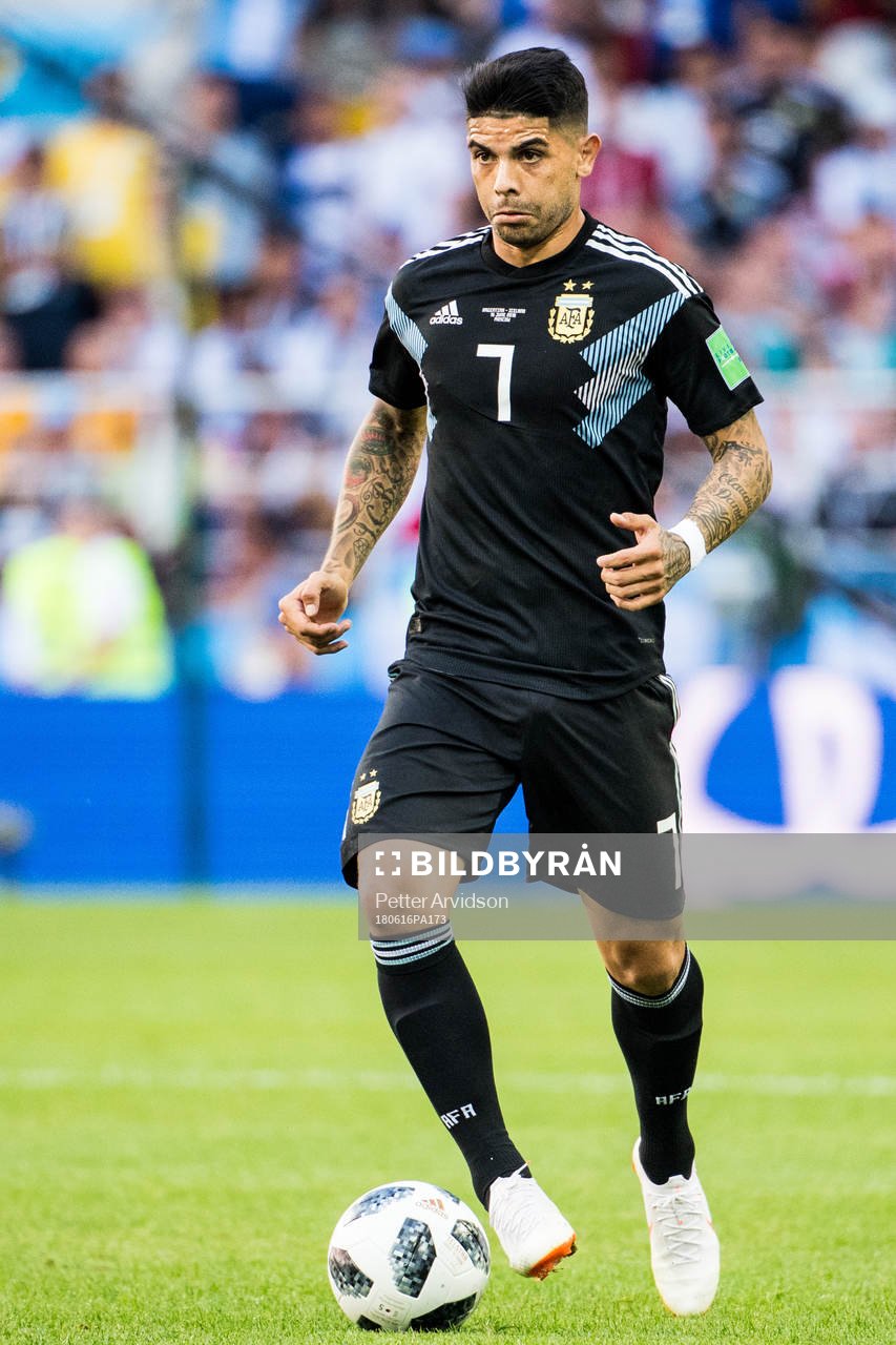 Ever Banega of Argentina