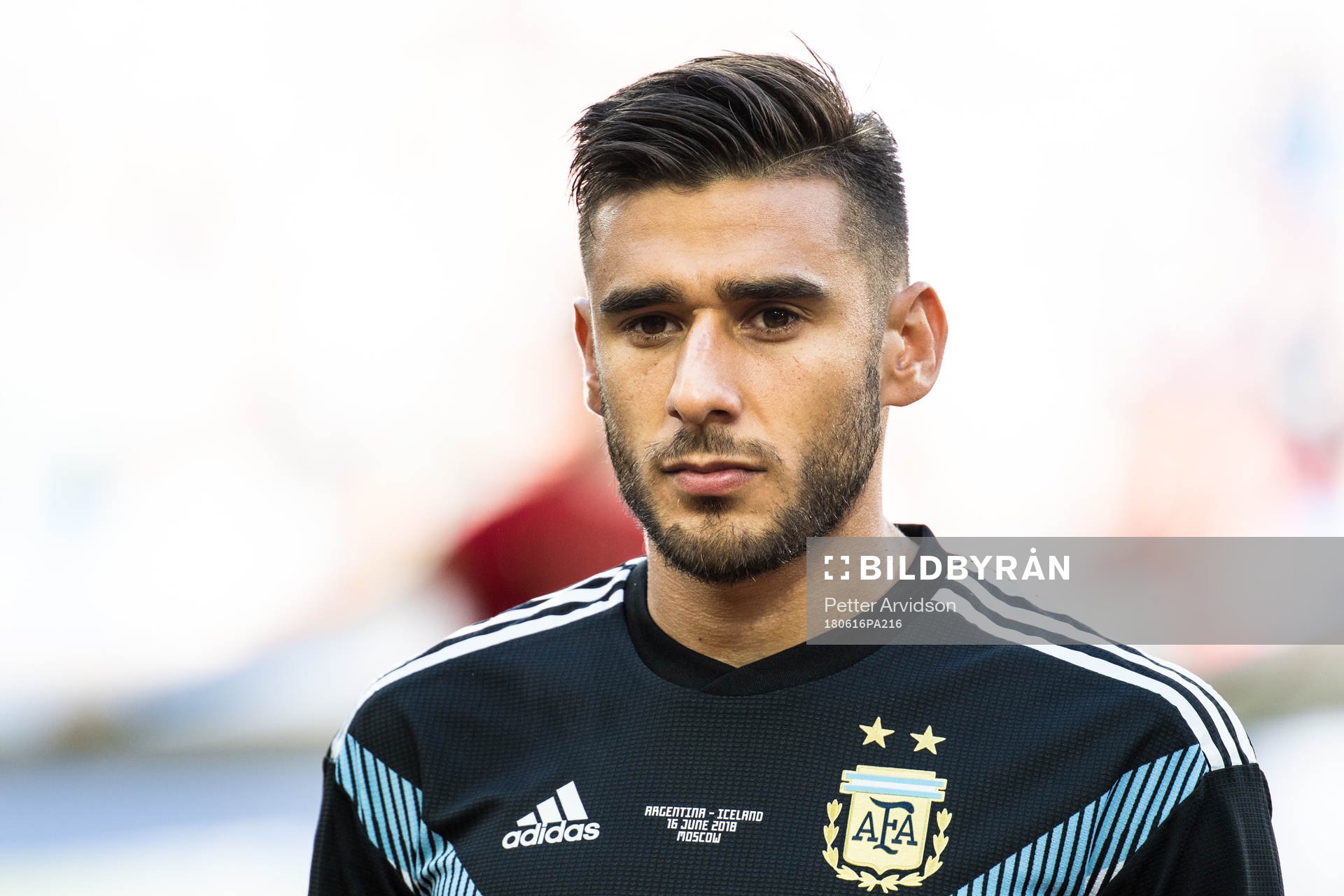 Eduardo Salvio of Argentina prior the FIFA World Cup group