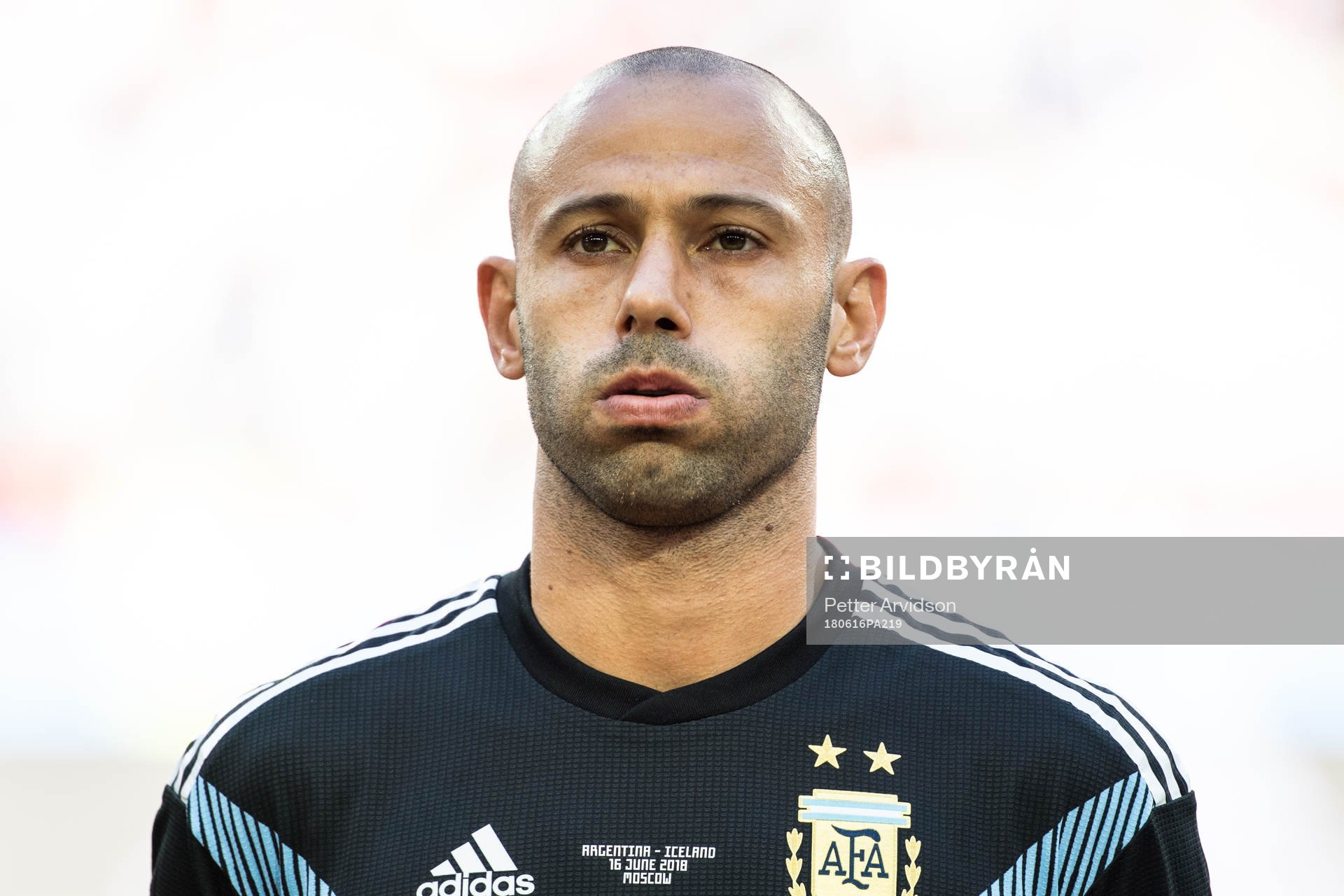 Javier Mascherano of Argentina prior the FIFA World Cup