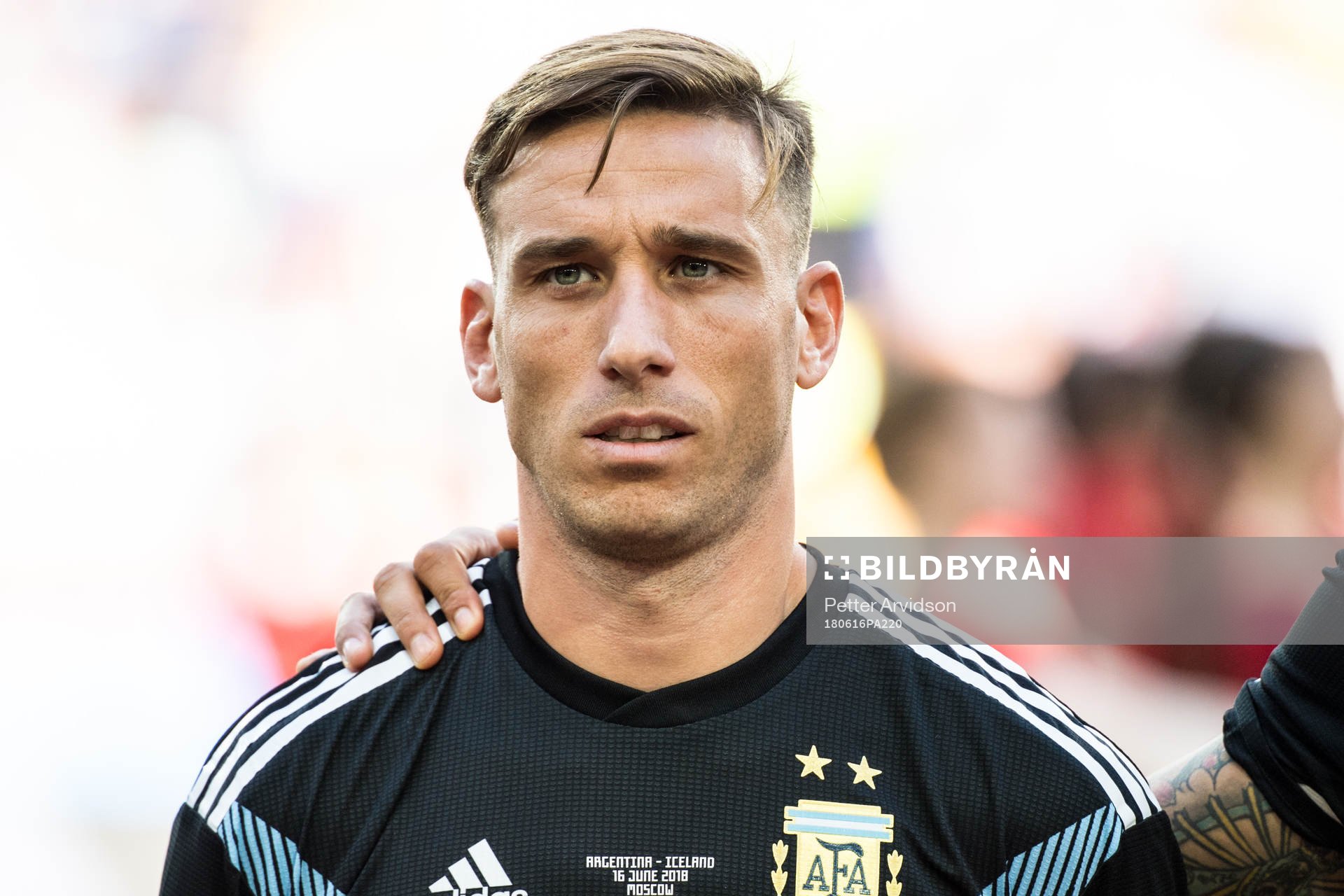 Lucas Biglia of Argentina prior the FIFA World Cup group
