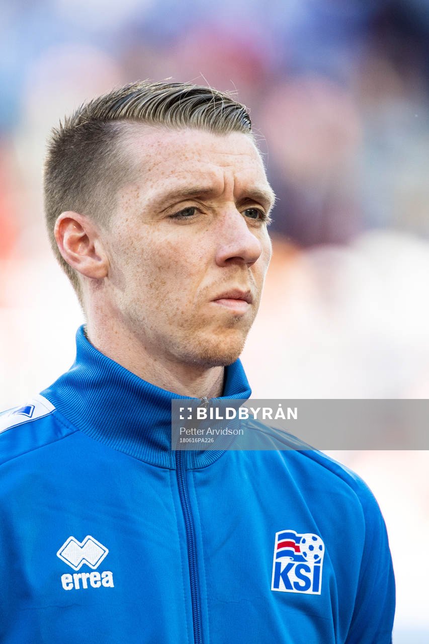 Birkir Saevarsson of Iceland prior the FIFA World Cup group