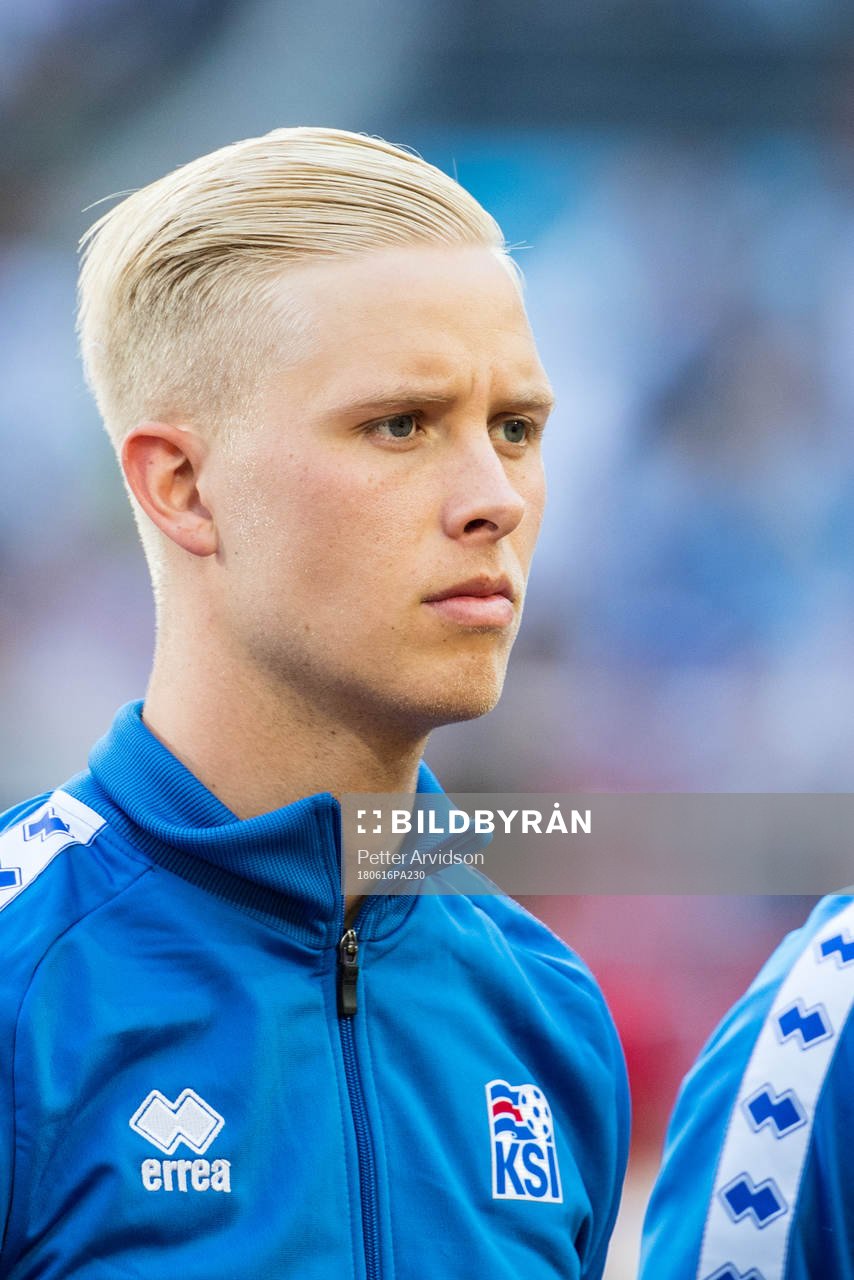 Hördur Magnusson of Iceland prior the FIFA World Cup group