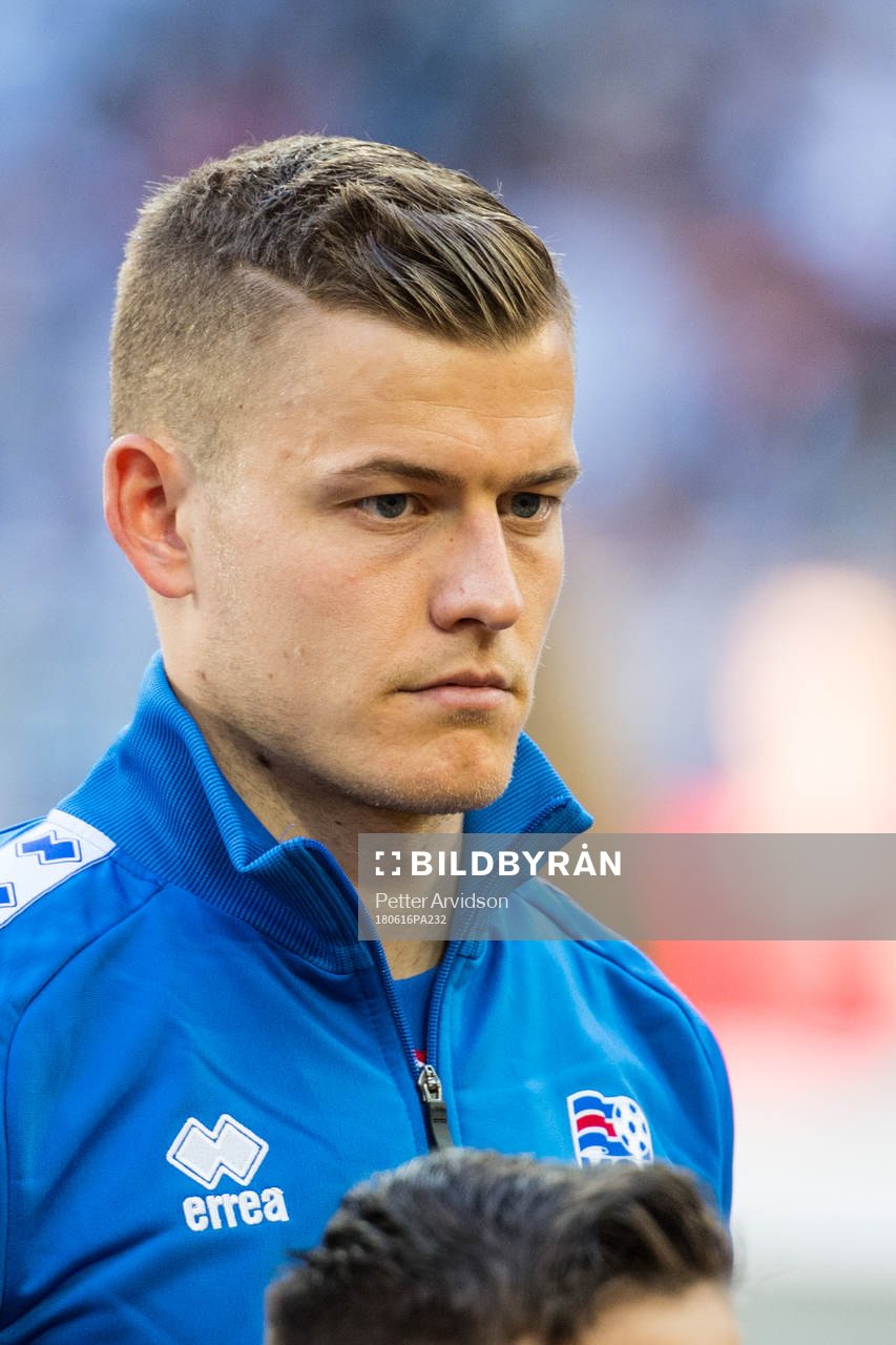 Björn Sigurdarson of Iceland prior the FIFA World Cup