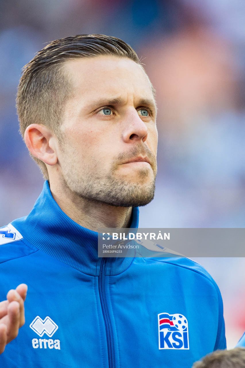 Gylfi Sigurdsson of Iceland prior the FIFA World Cup group
