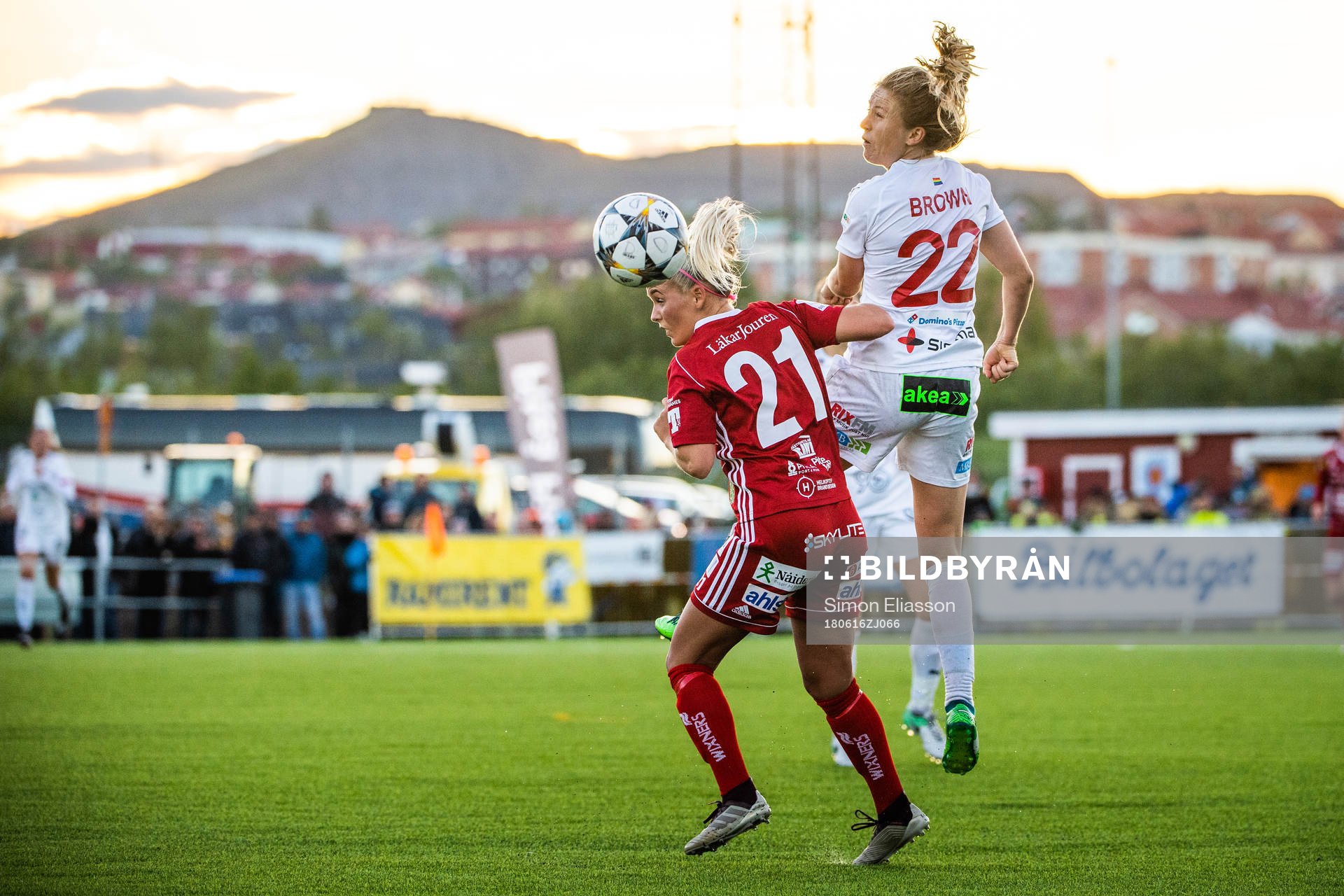 under fotbollsmatchen i Damallsvenskan mellan Piteå och