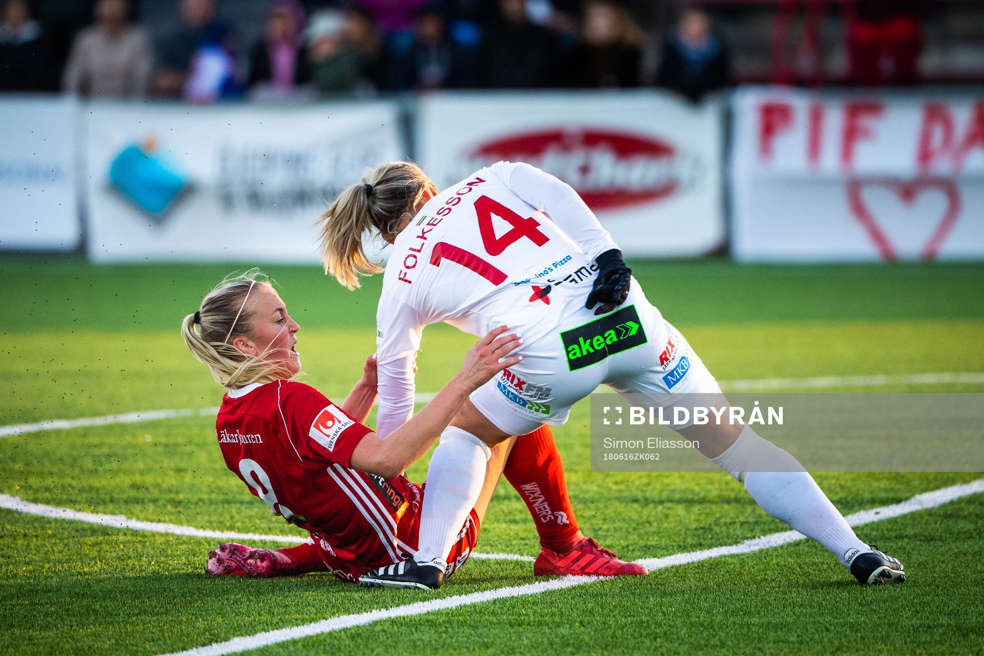 Piteås Julia Karlenäs och Rosengårds Hanna Folkesson