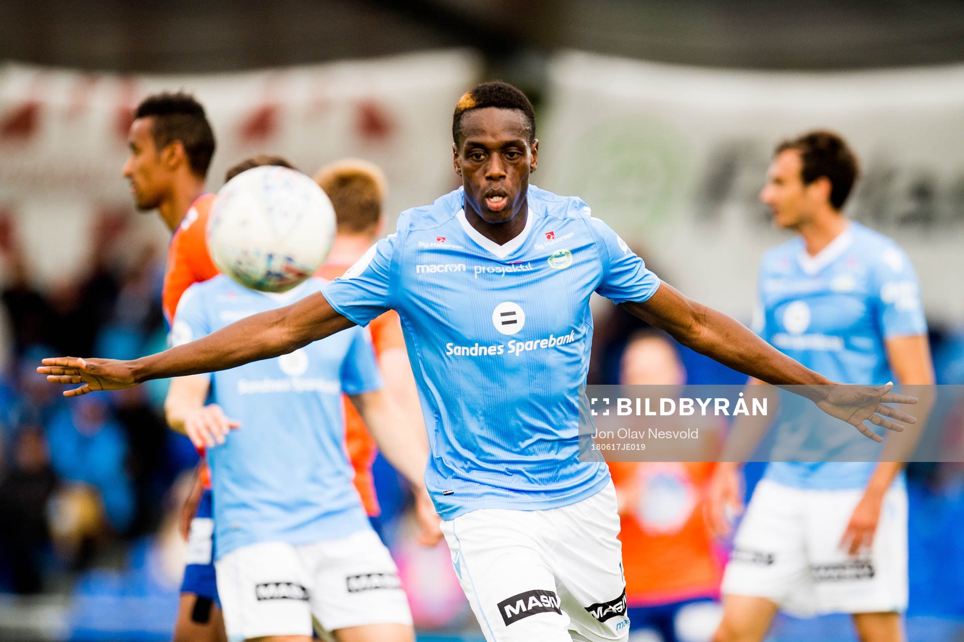 Akinsola Akinyemi of Sandnes Ulf