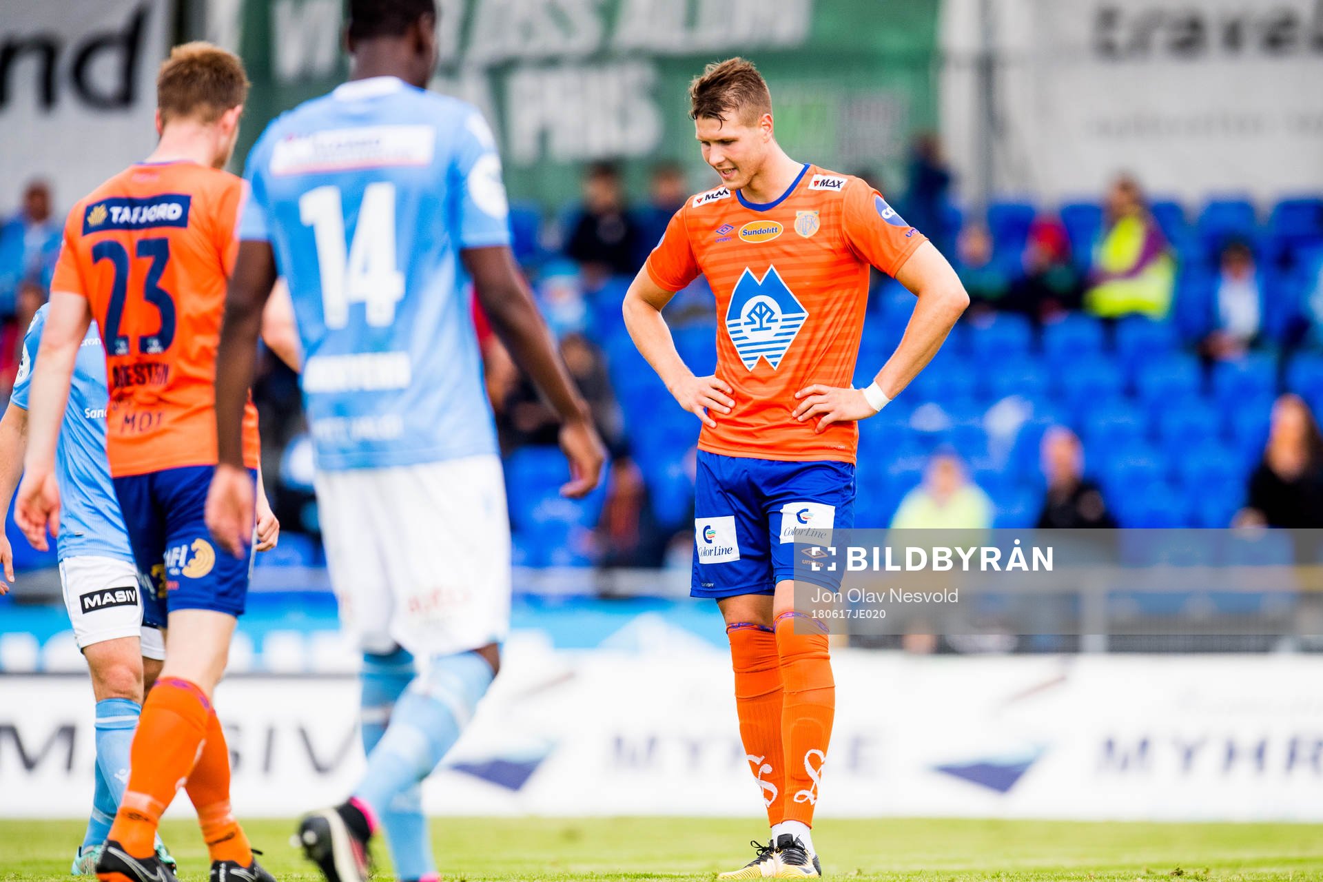 Hólmbert Fridjónsson of Aalesund looks dejected