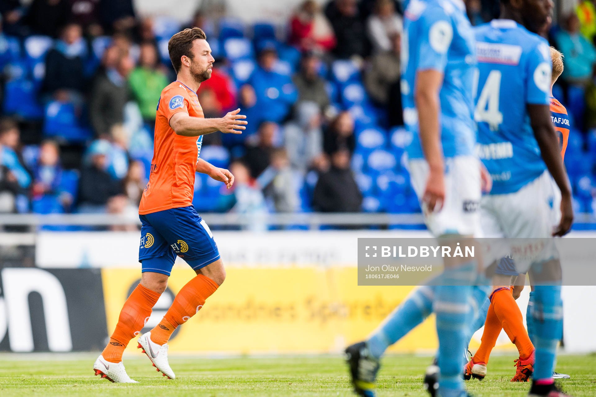 Kaj Ramsteijn of Aalesund celebrates the 1-1 goal