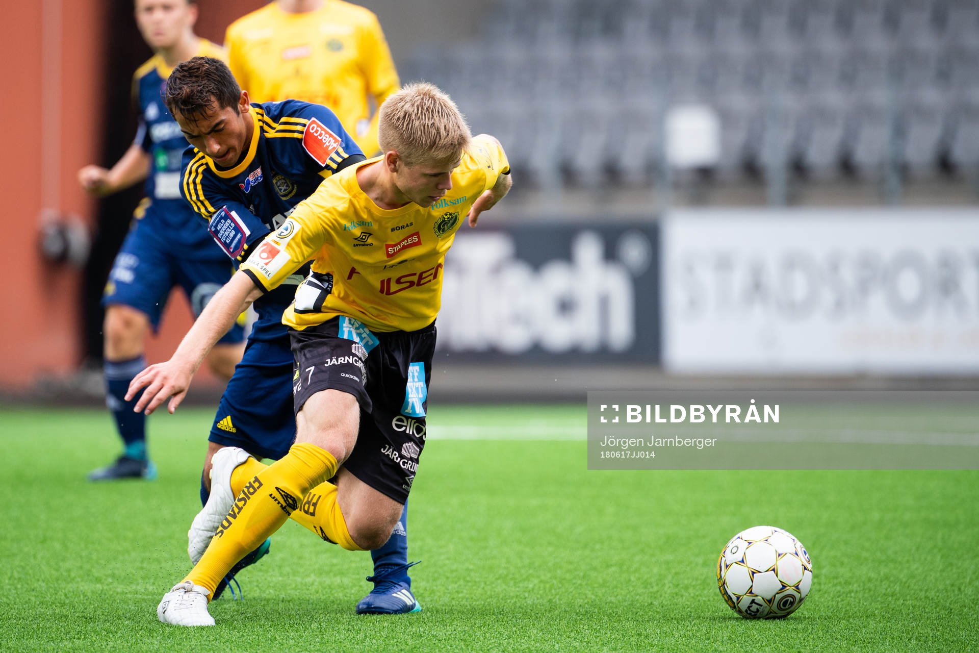 Elfsborgs Anton Thorsson och Ängelholms Puri Haji