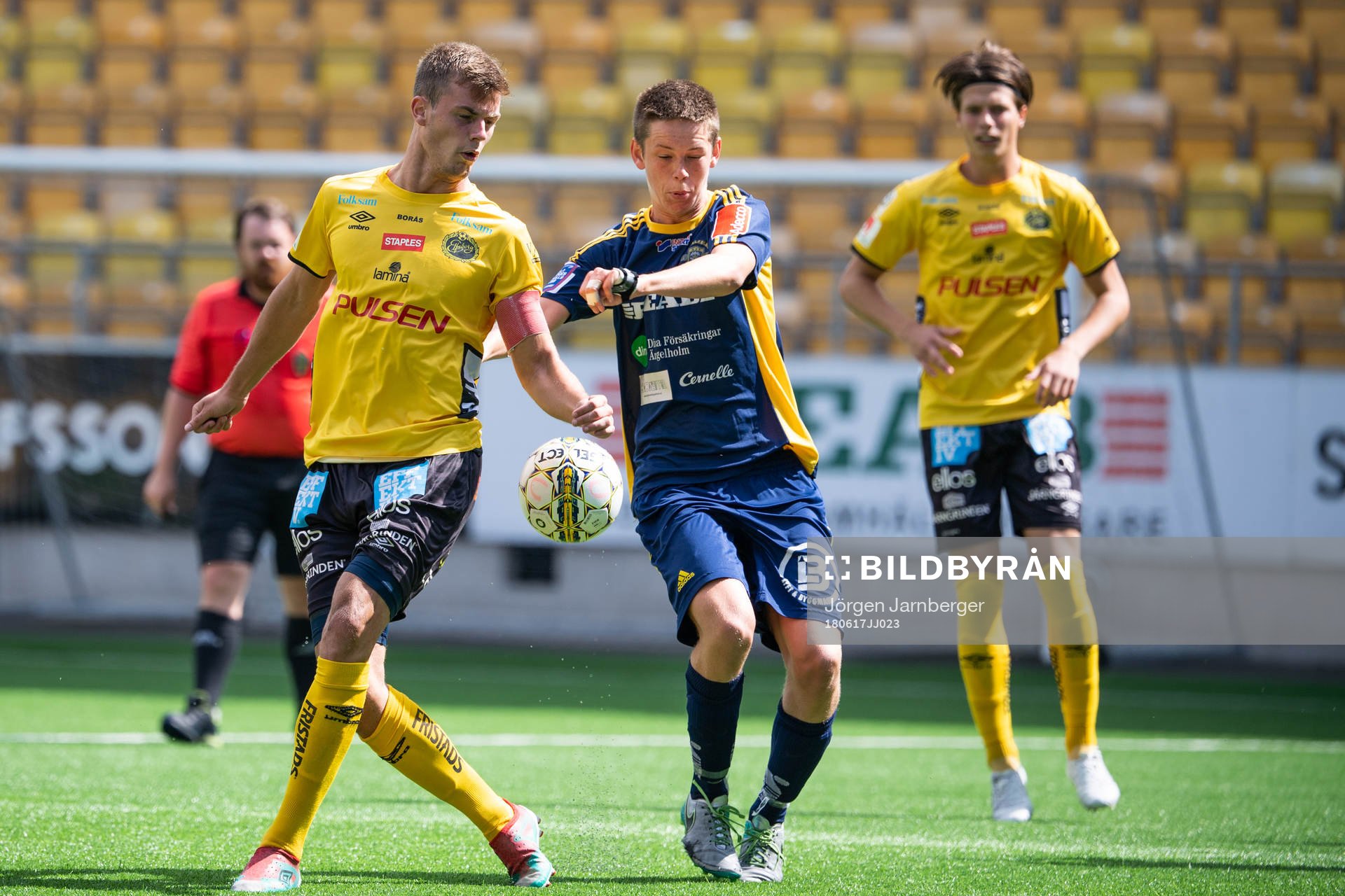 Elfsborgs Filip Schyberg och Ängelholms Abdi-Nasir Abdalle