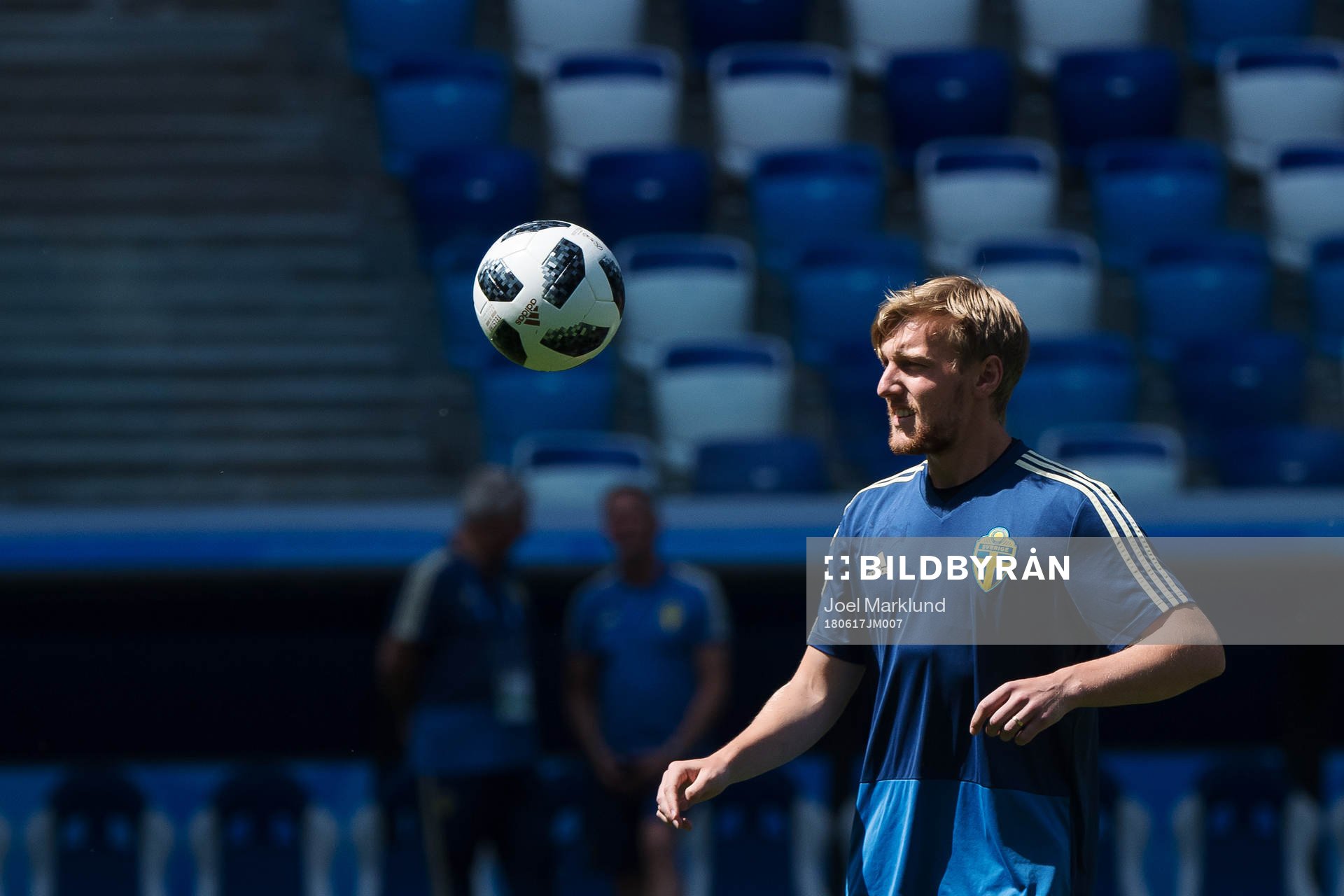 Emil Forsberg of the Swedish national football team at a