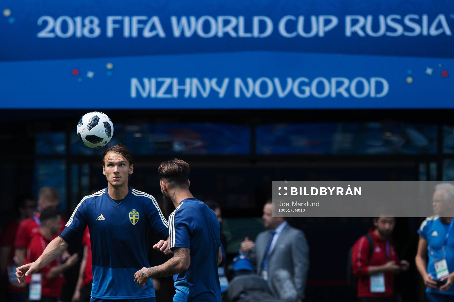 Albin Ekdal of the Swedish national football team at a