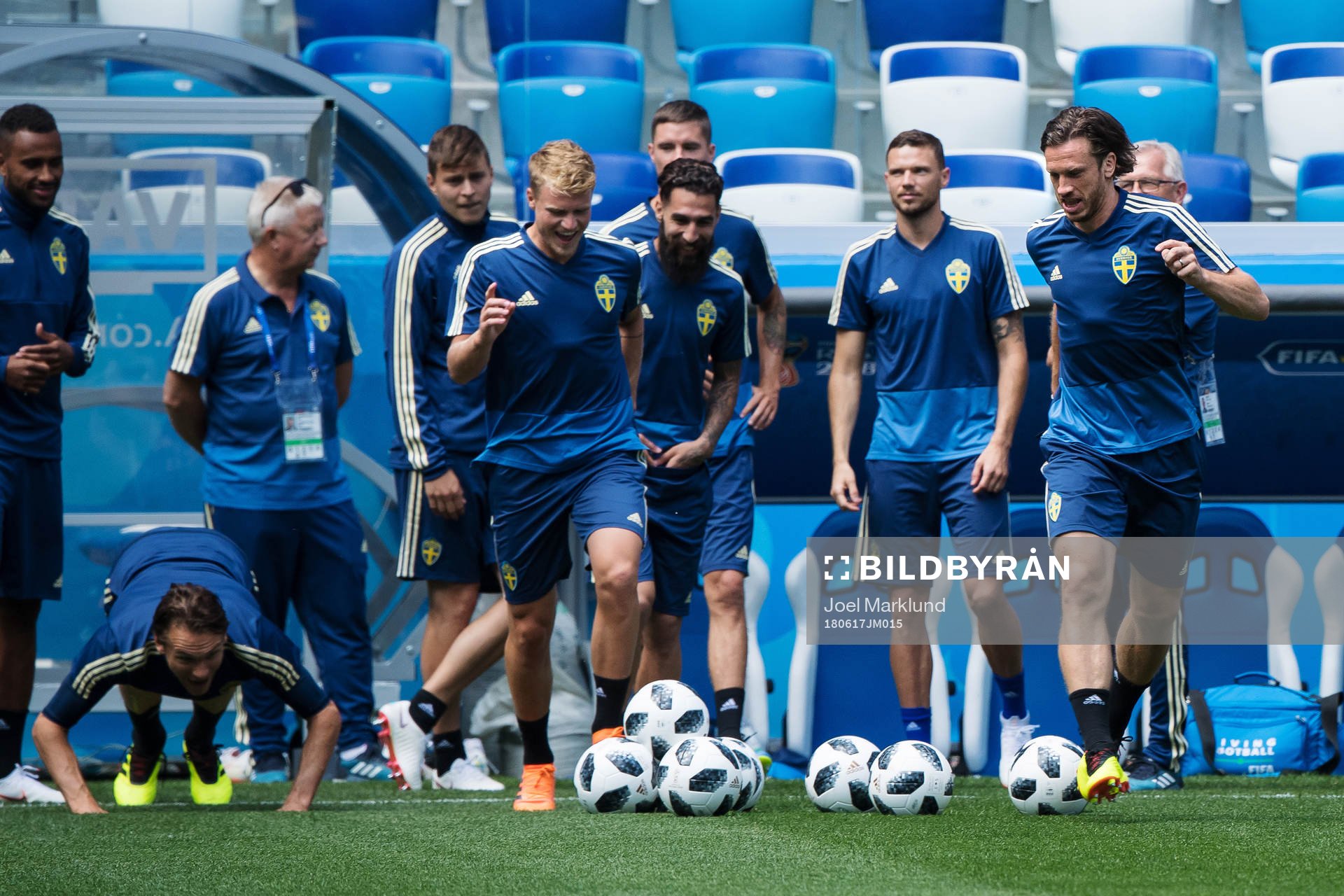 Albin Ekdal, Oscar Hiljemark and Gustav Svensson of the