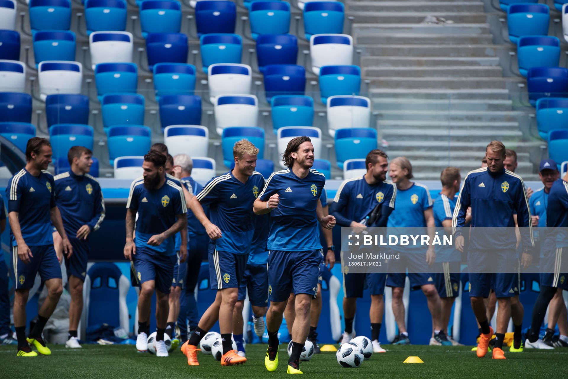 Gustav Svensson of the Swedish national football team at a
