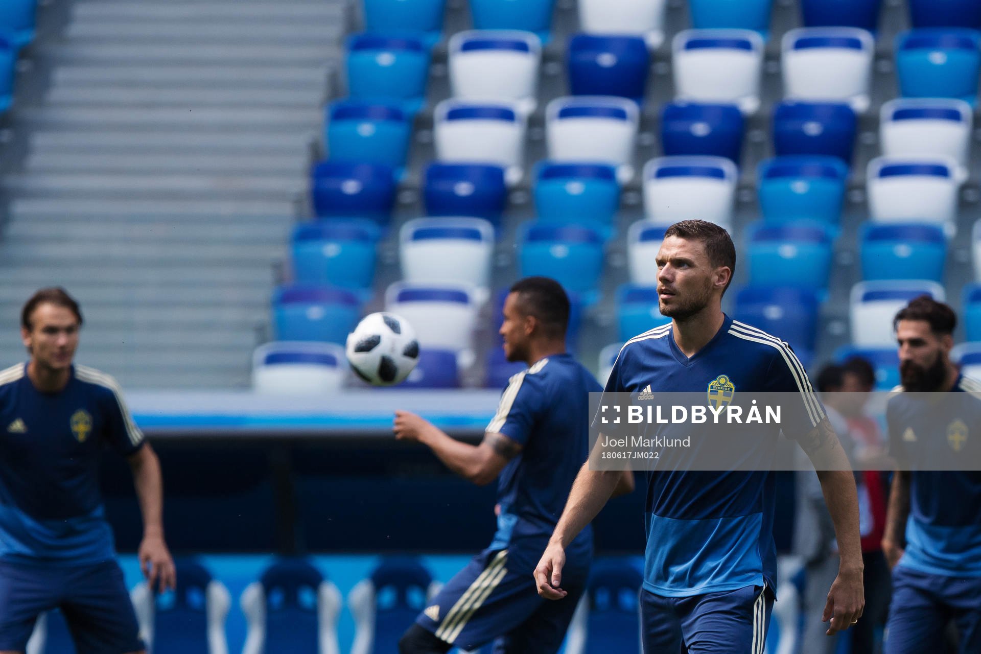 Marcus Berg of the Swedish national football team at a