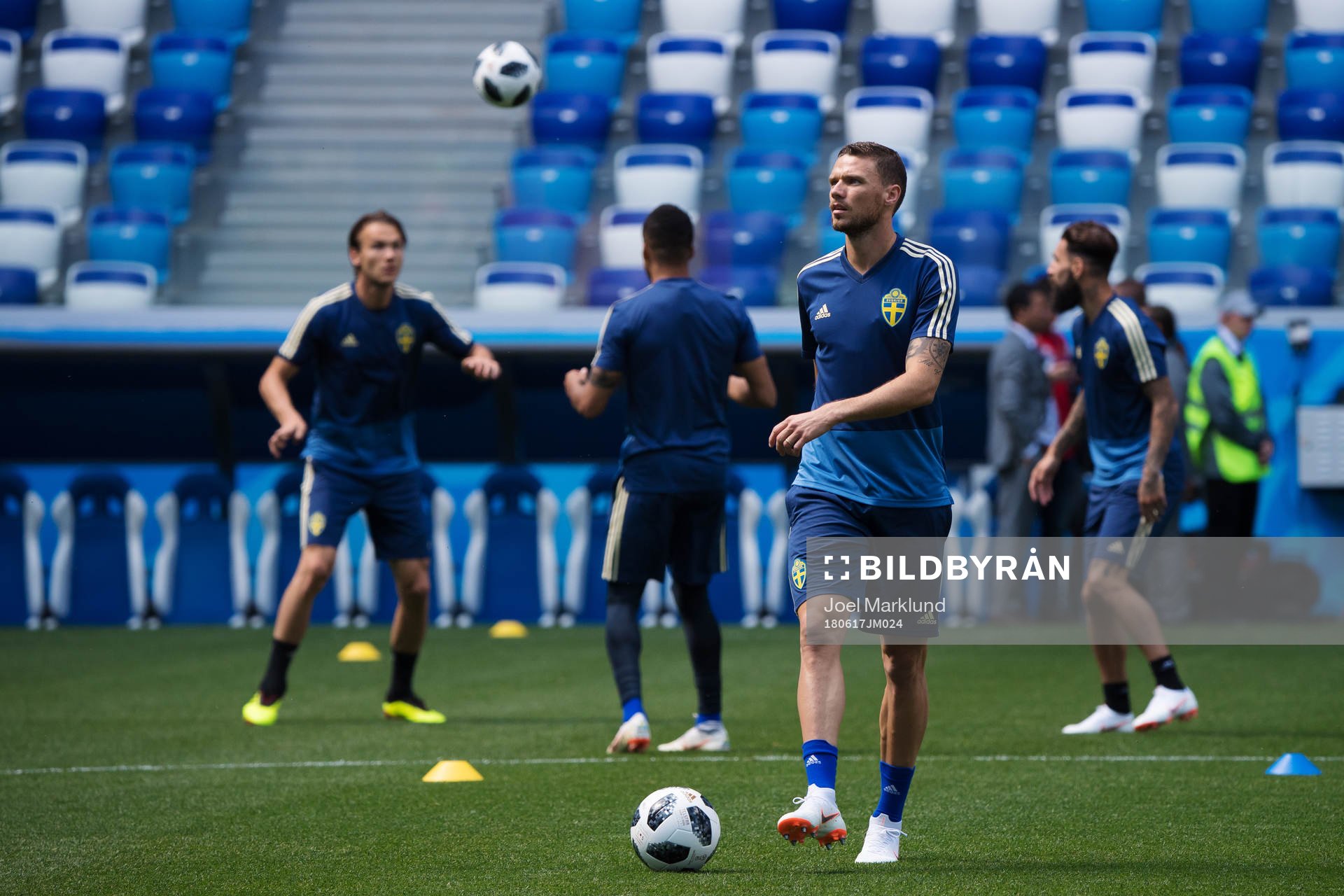 Marcus Berg of the Swedish national football team at a