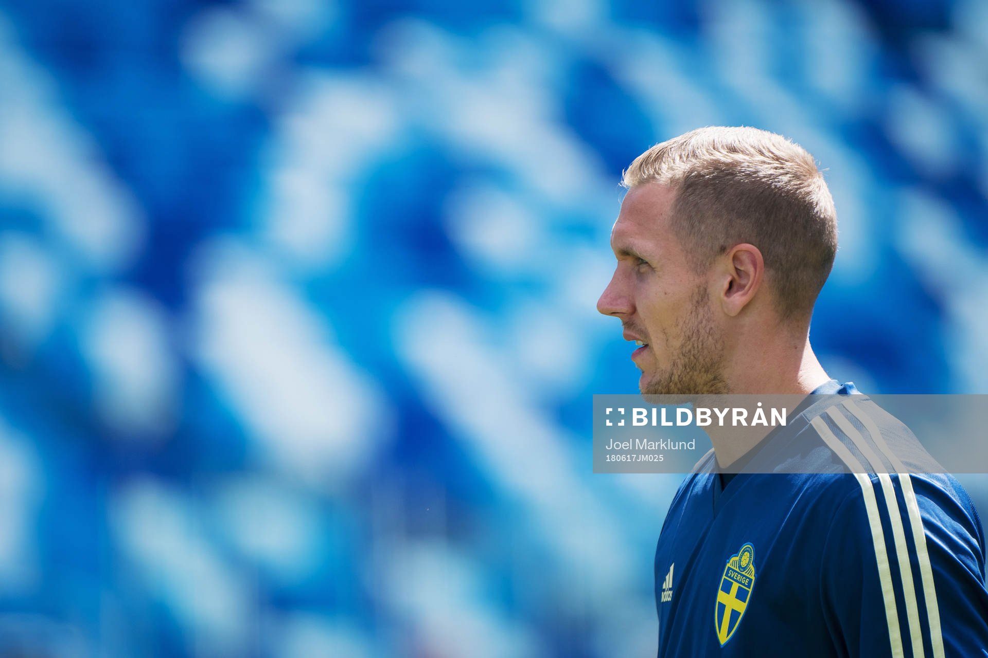 Goalkeeper Robin Olsen of the Swedish national football