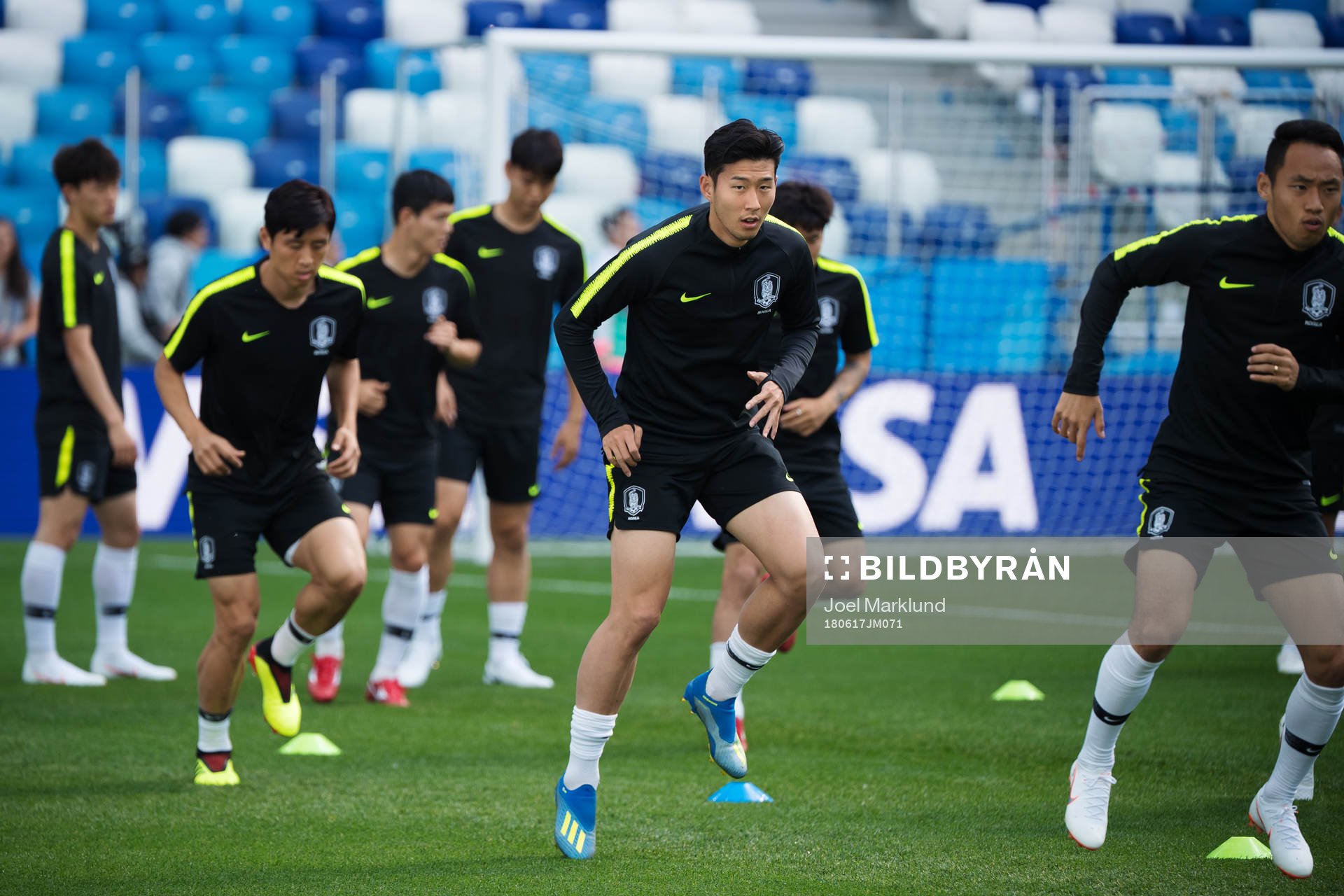 Heungmin Son of the South Korean national football team at