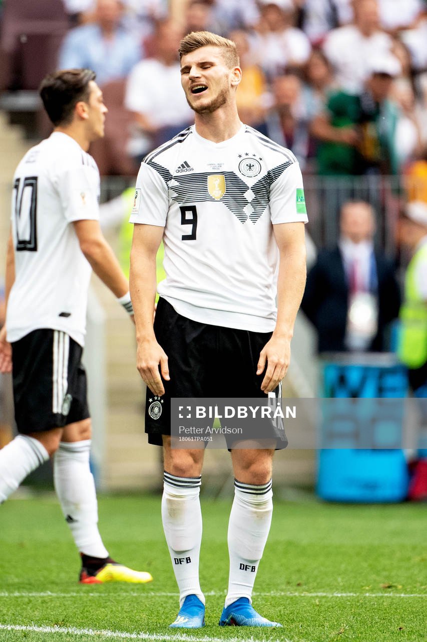 Timo Werner of Germany looks dejected