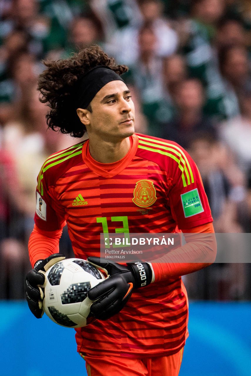 Goalkeeper Guillermo Ochoa of Mexico