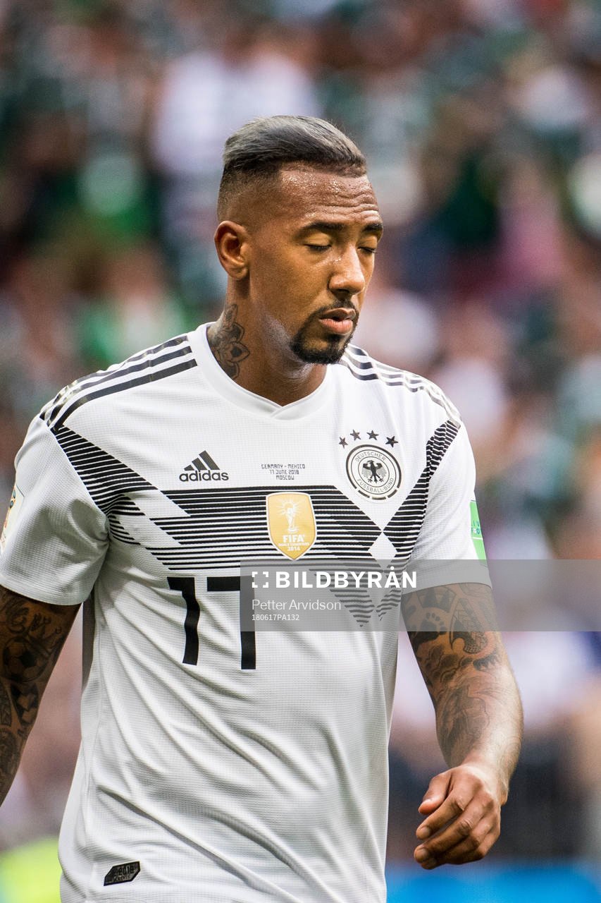 Jerome Boateng of Germany looks dejected