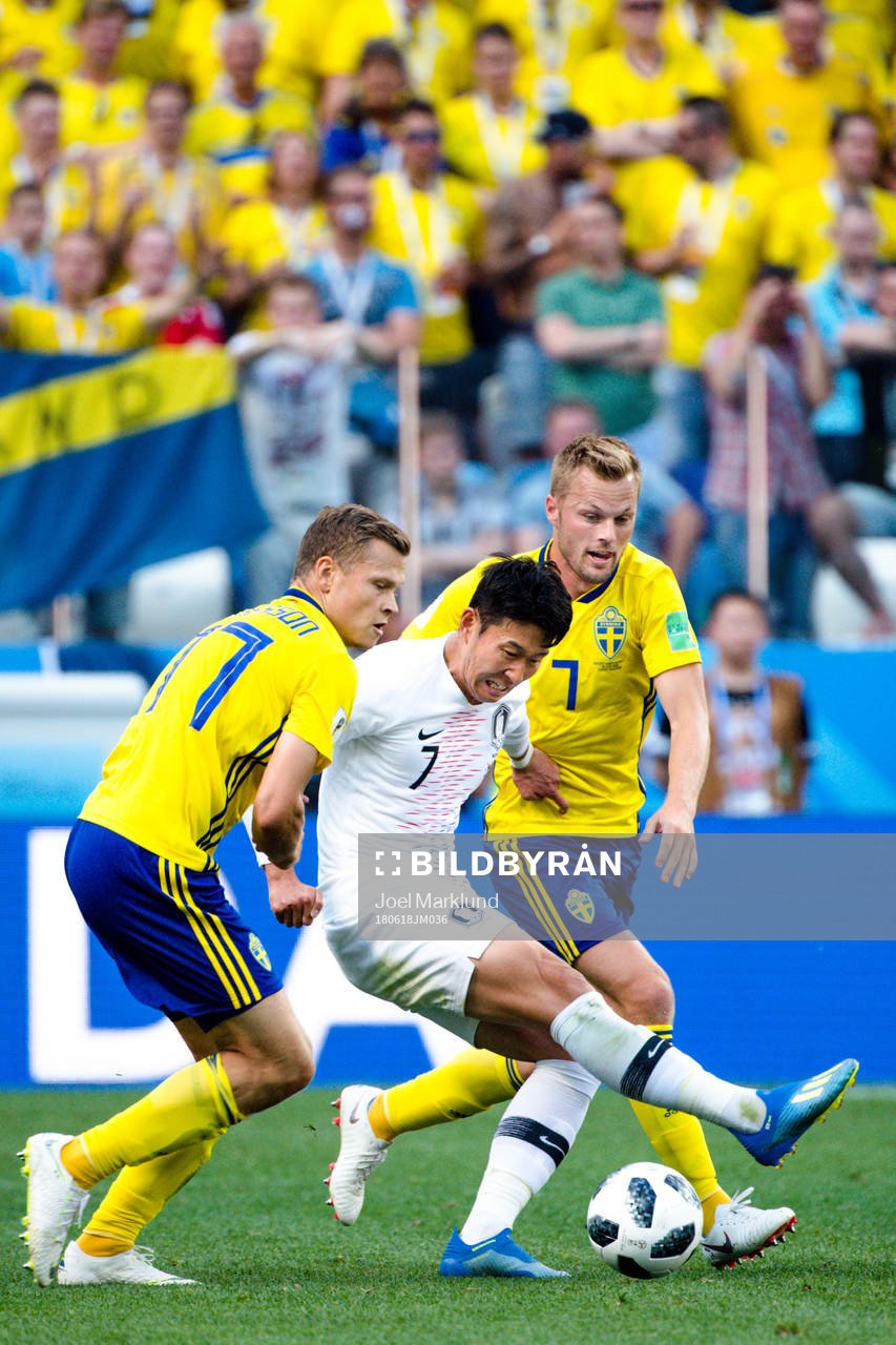 Viktor Claesson and Sebastian Larsson of Sweden against