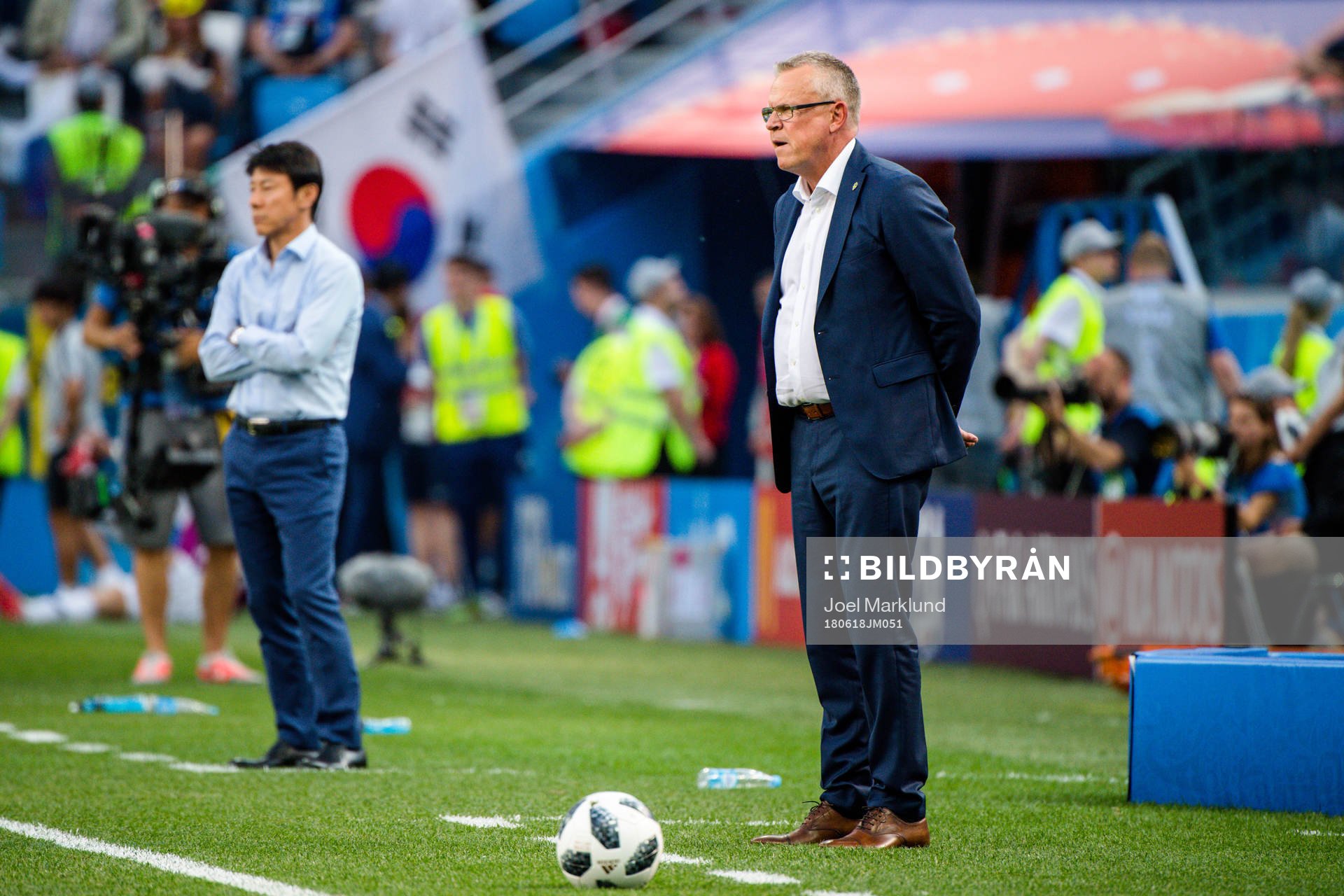 head coach Janne Andersson of Sweden