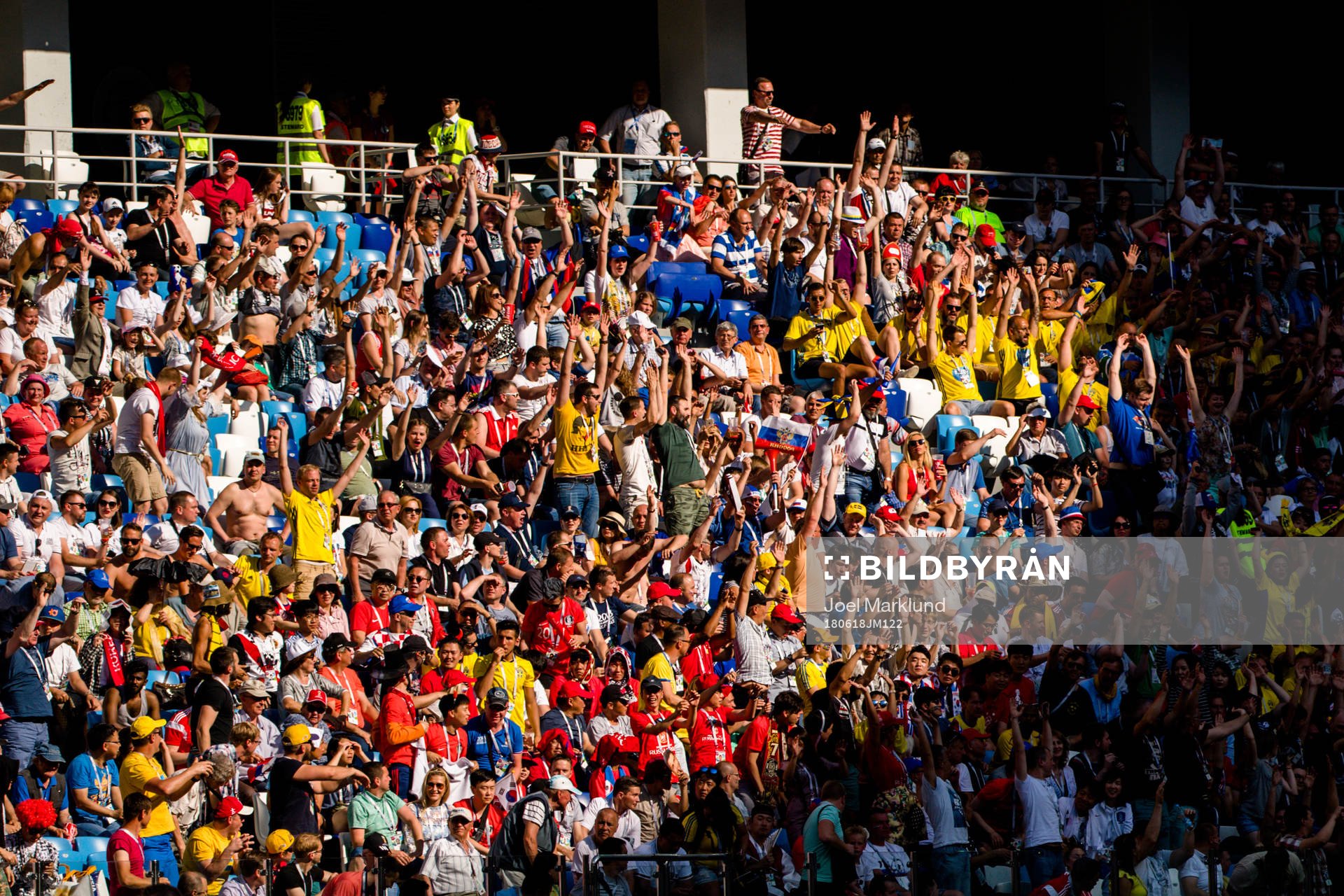 Spectators at the stands