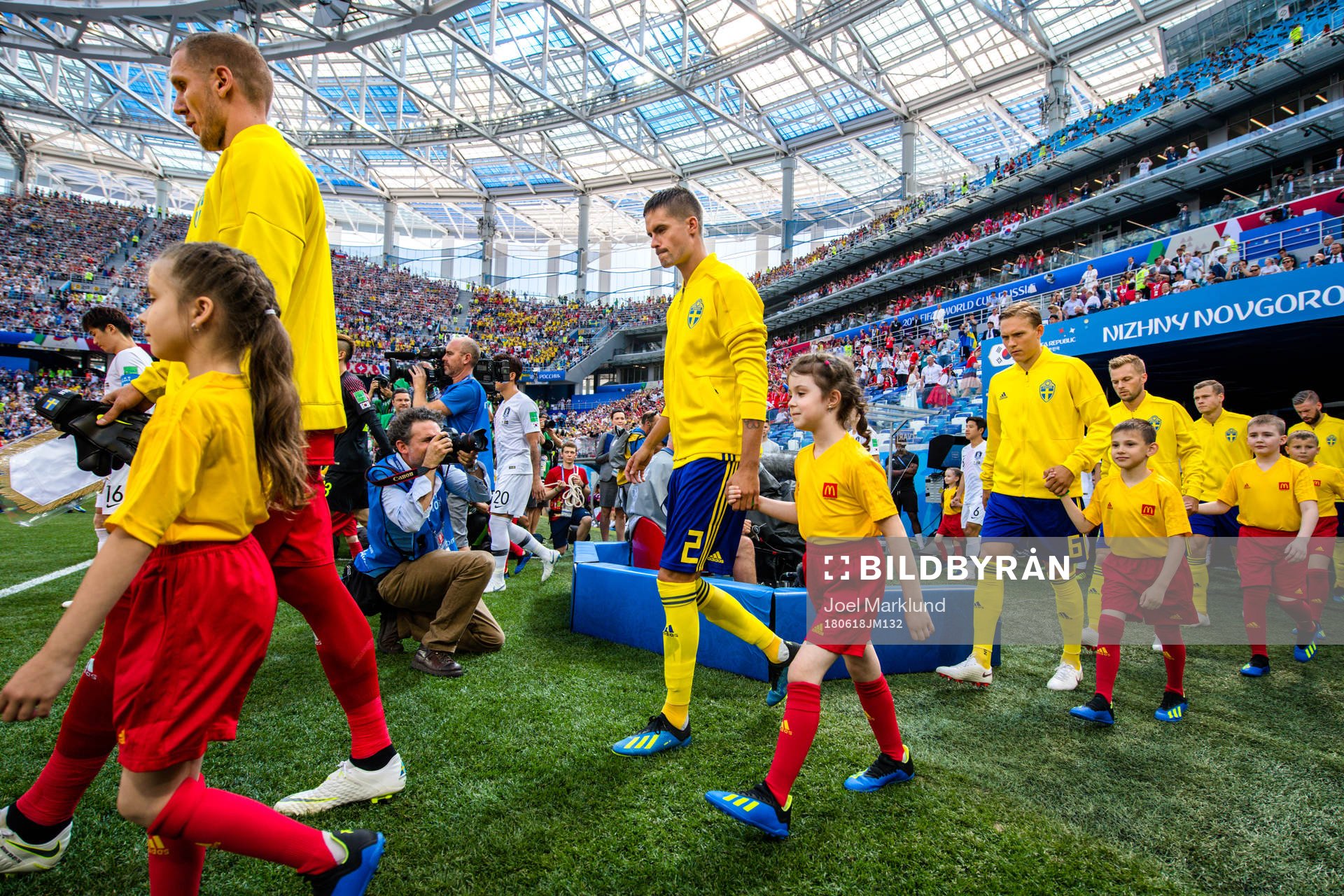 Mikael Lustig of Sweden prior the FIFA World Cup group
