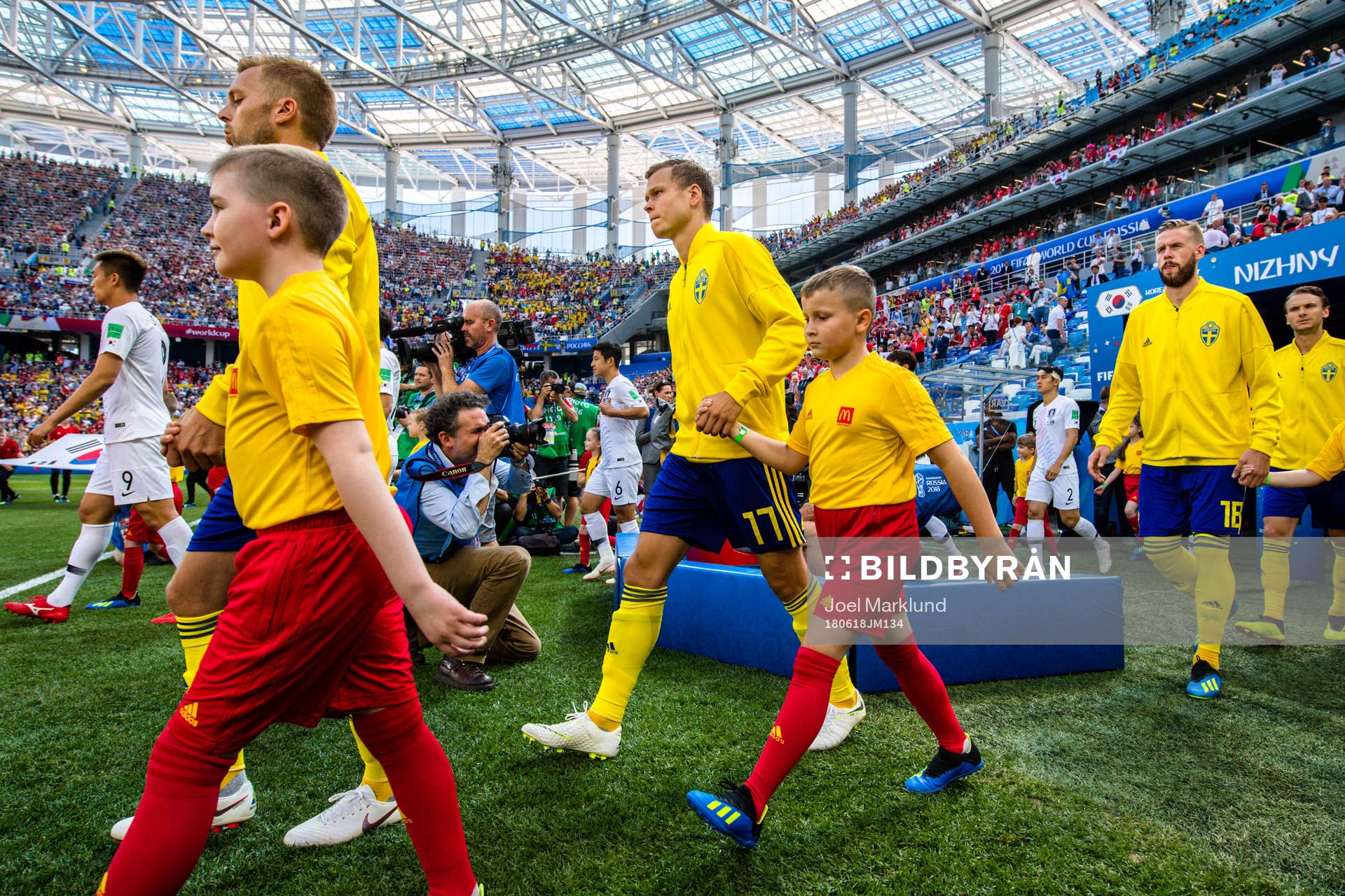 Viktor Claesson of Sweden prior the FIFA World Cup group