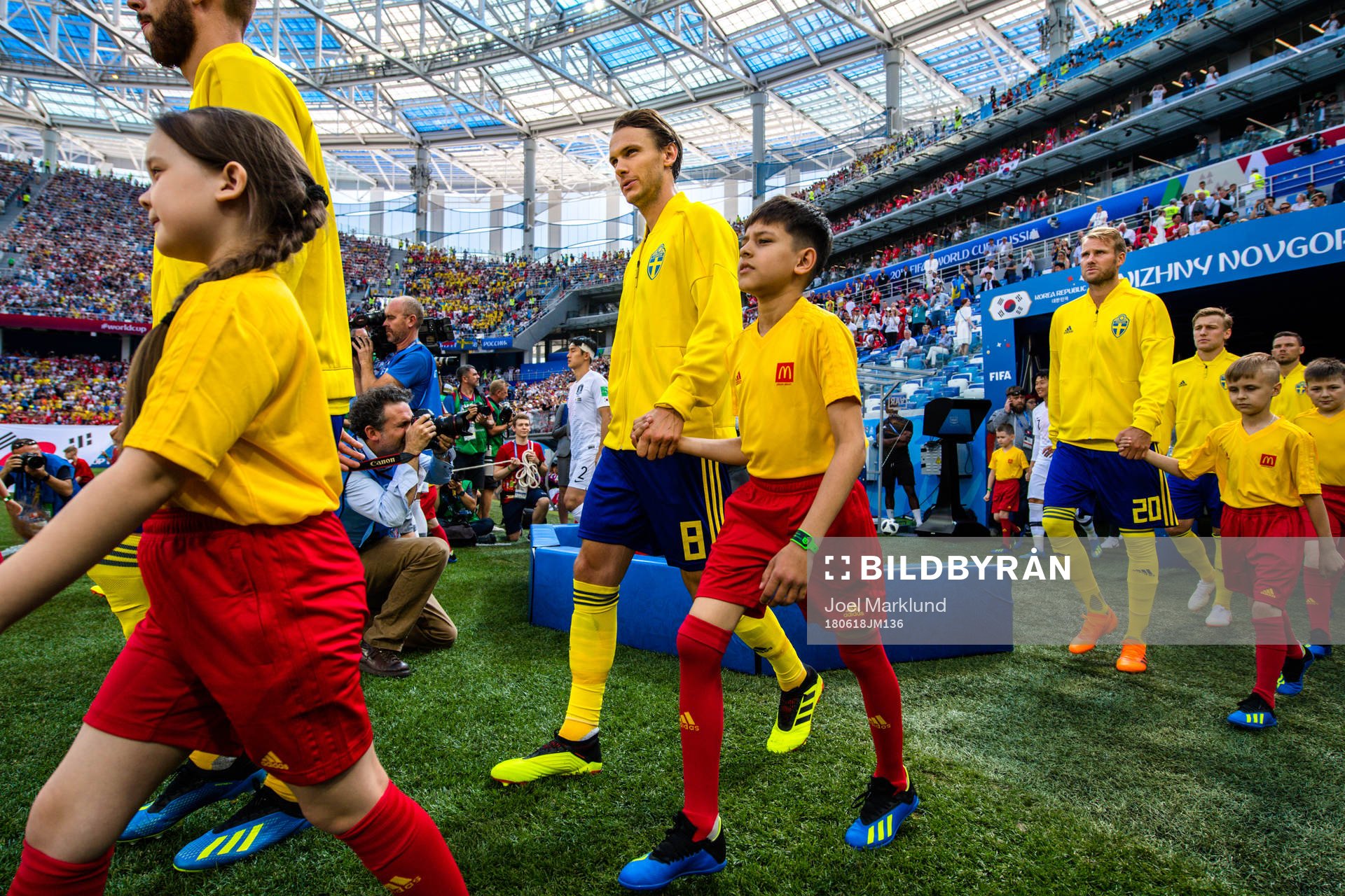 Albin Ekdal of Sweden prior the FIFA World Cup group stage