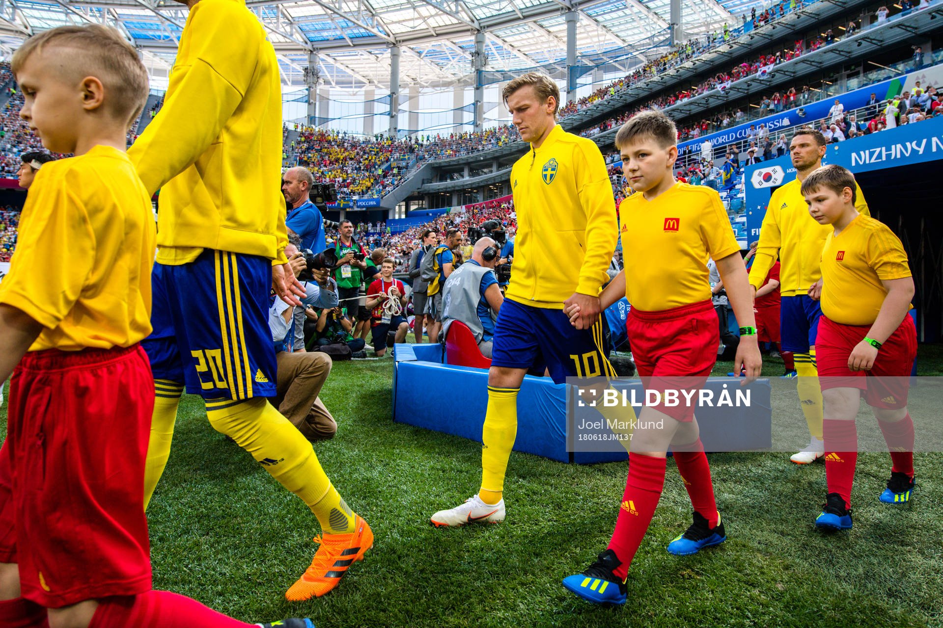 Emil Forsberg of Sweden prior the FIFA World Cup group