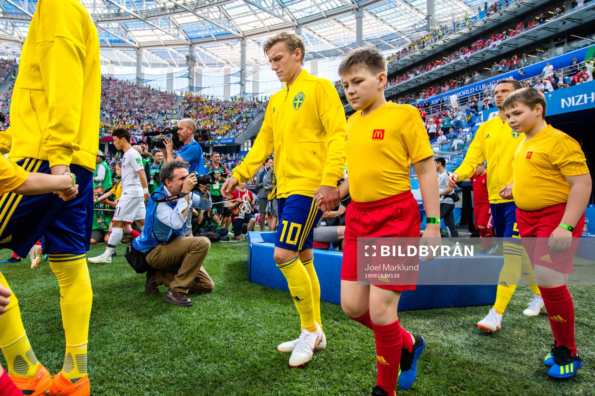 Emil Forsberg of Sweden prior the FIFA World Cup group