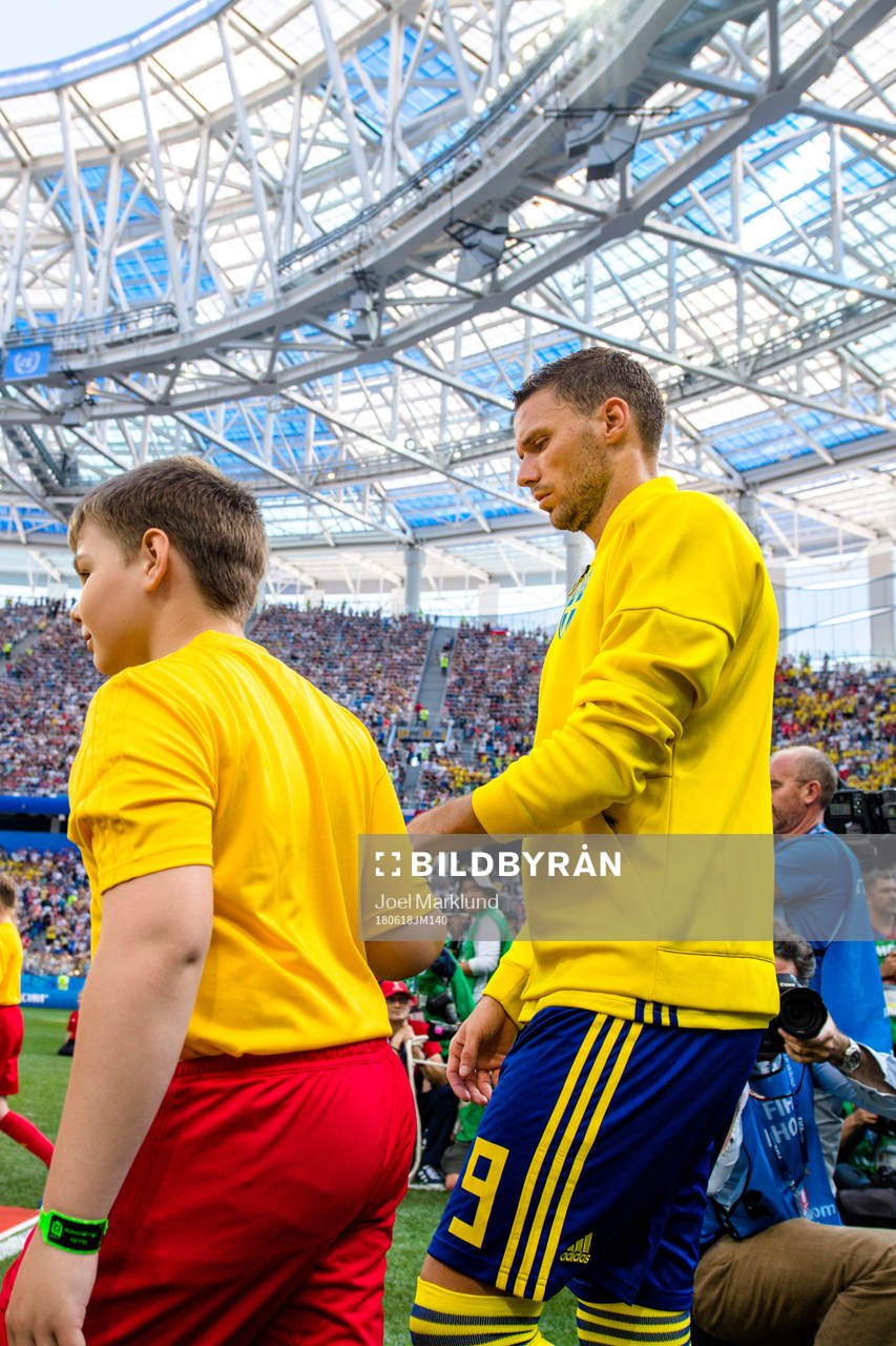 Marcus Berg of Sweden prior the FIFA World Cup group stage
